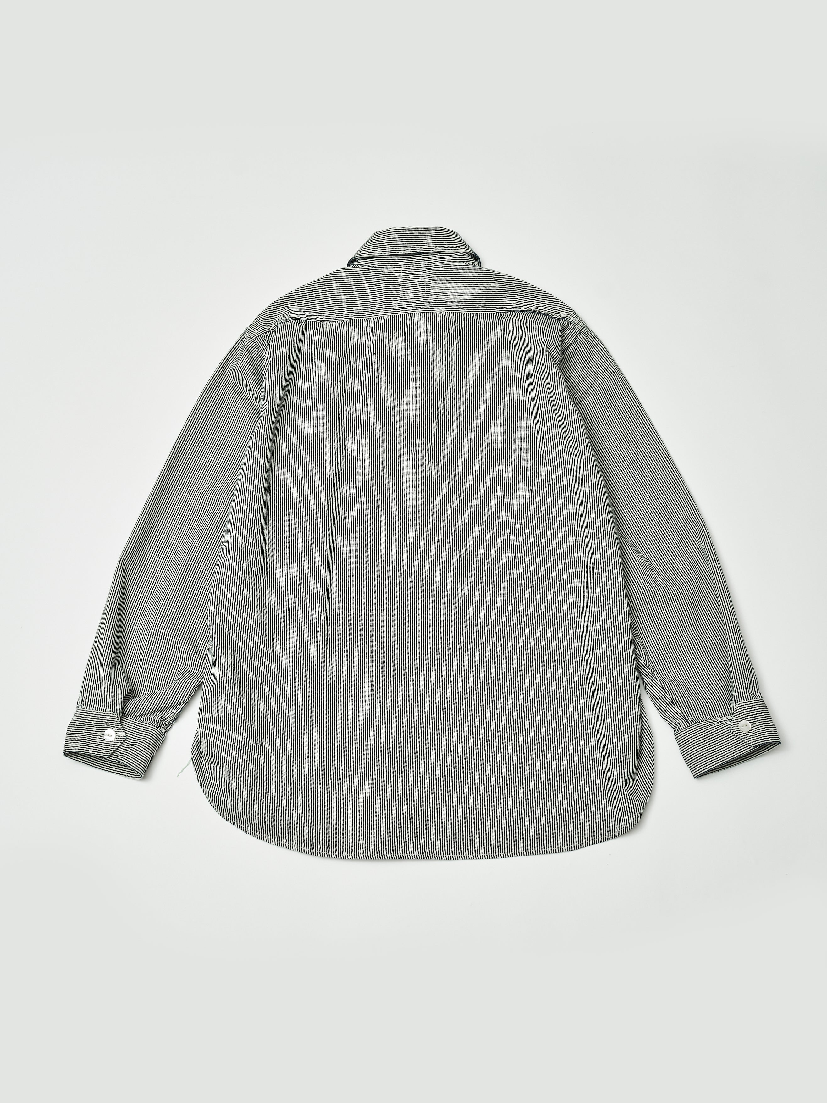 #1202-KS No.2 Shirt : korm stripe indigo