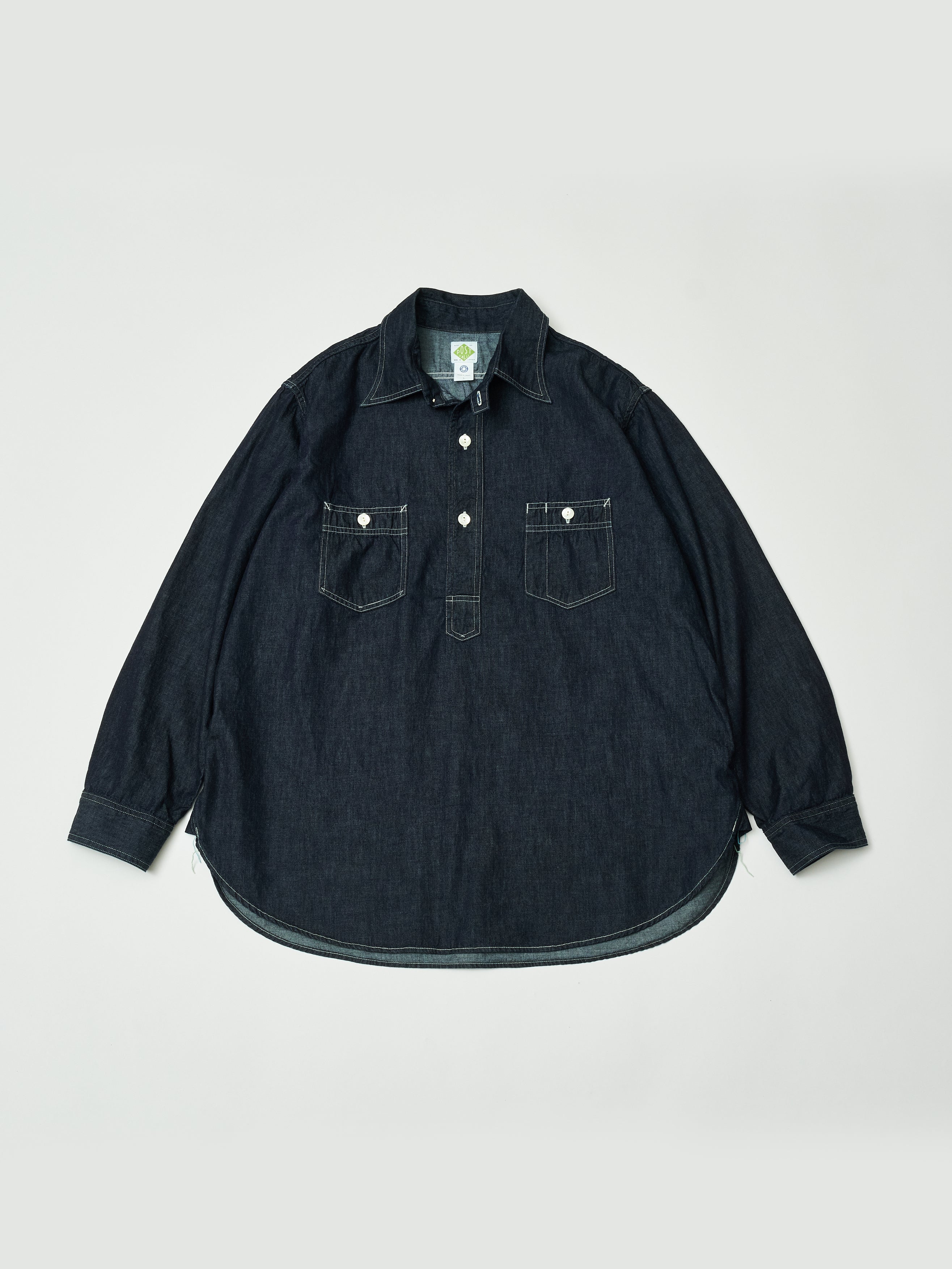 #1202-LD No.2 Shirt : light denim indigo