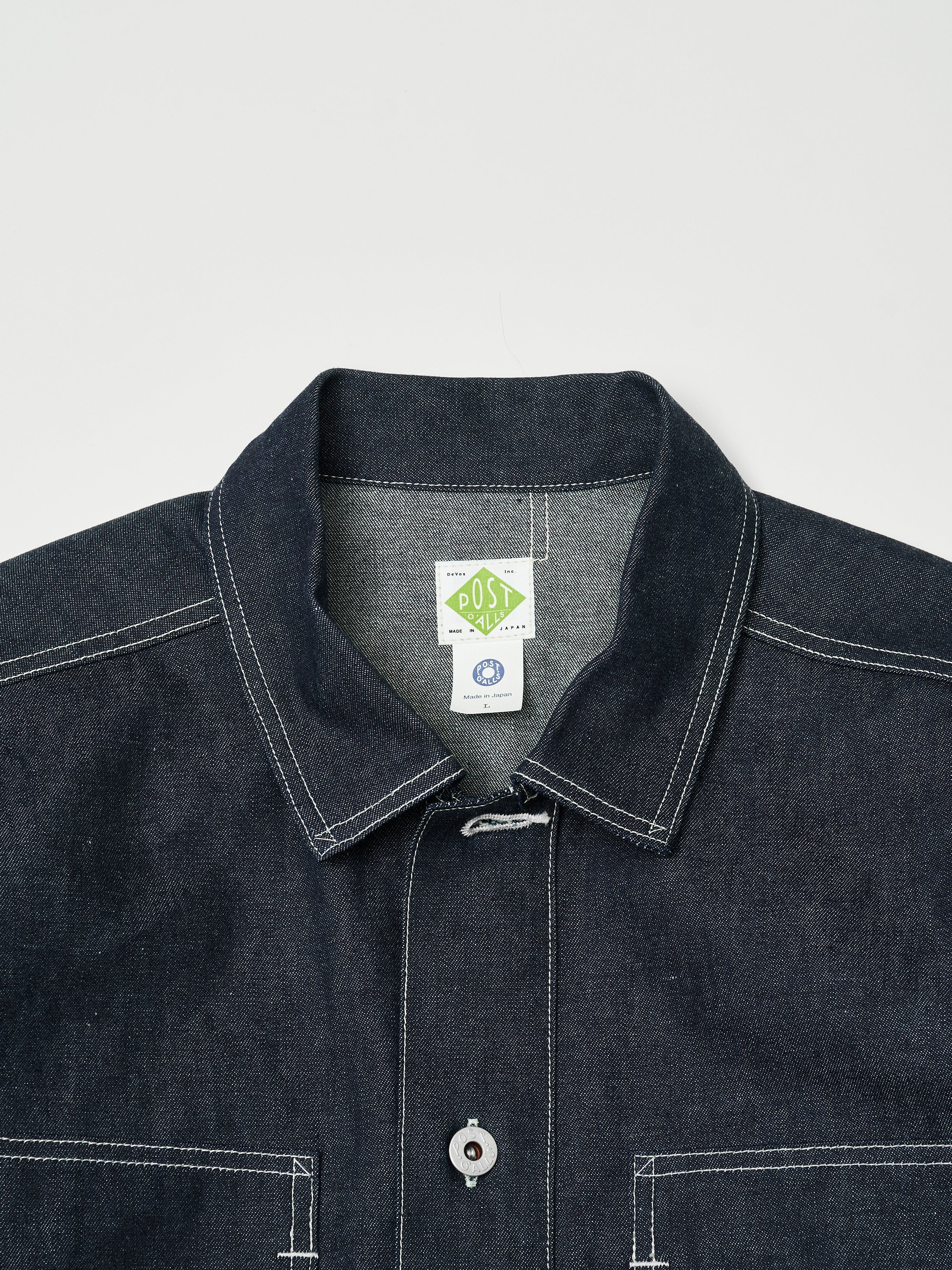 #1204-01 ARMY Shirt : 10 oz.denim indigo rigid