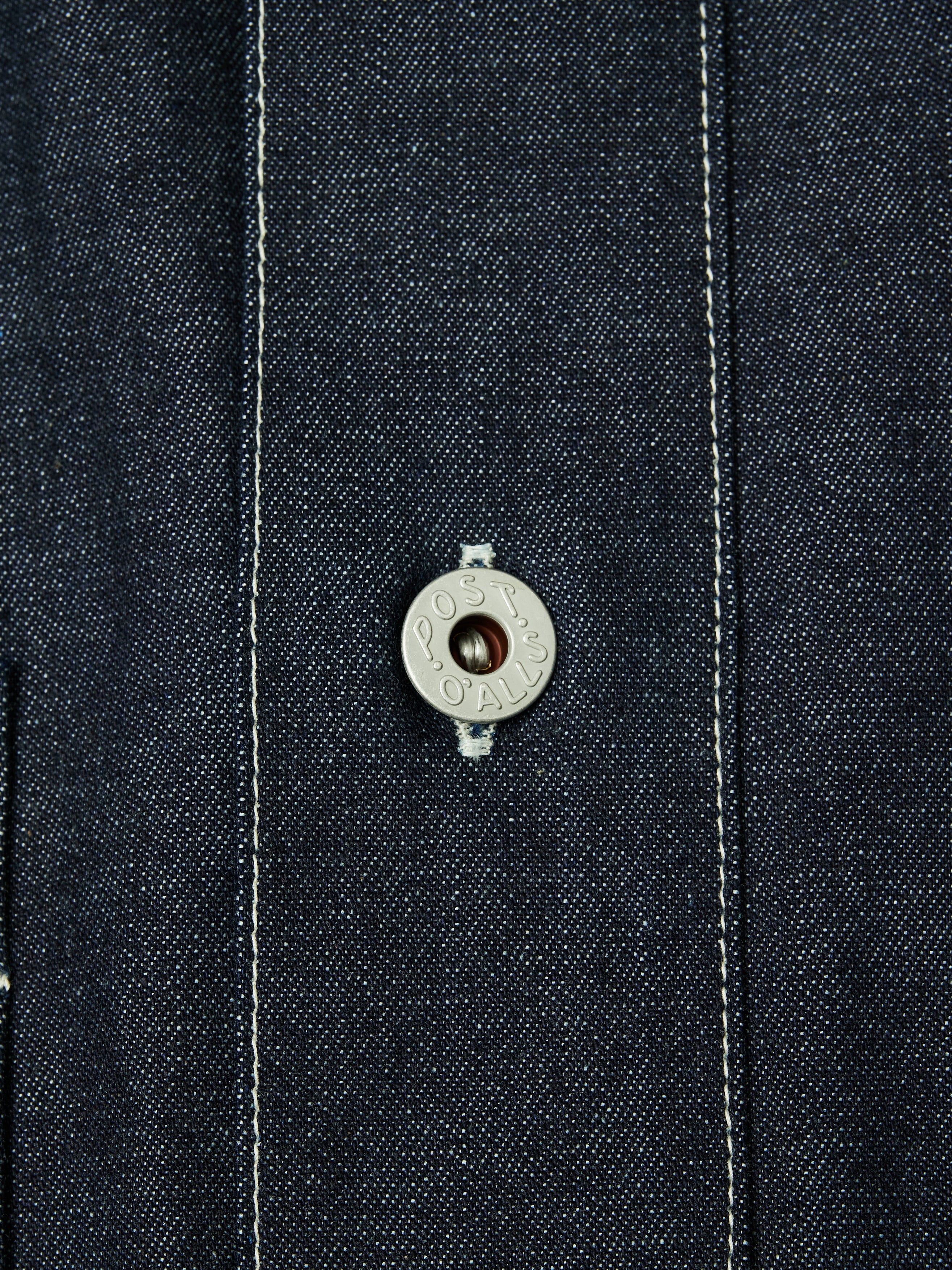 #1204-01 ARMY Shirt : 10 oz.denim indigo rigid