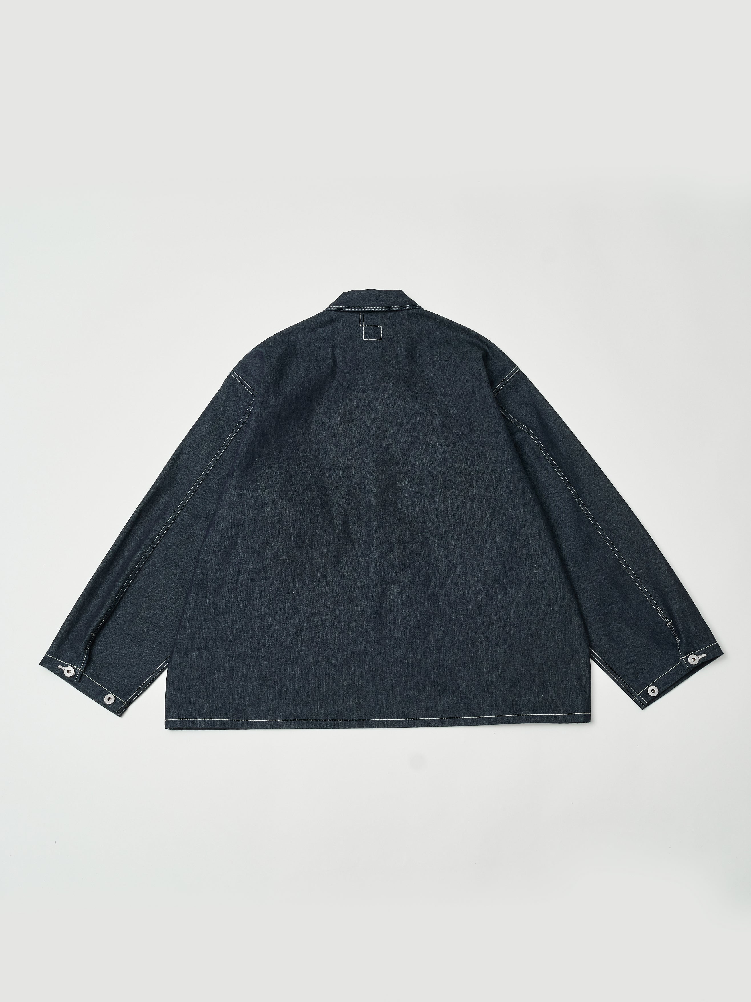 #1204-01 ARMY Shirt : 10 oz.denim indigo rigid
