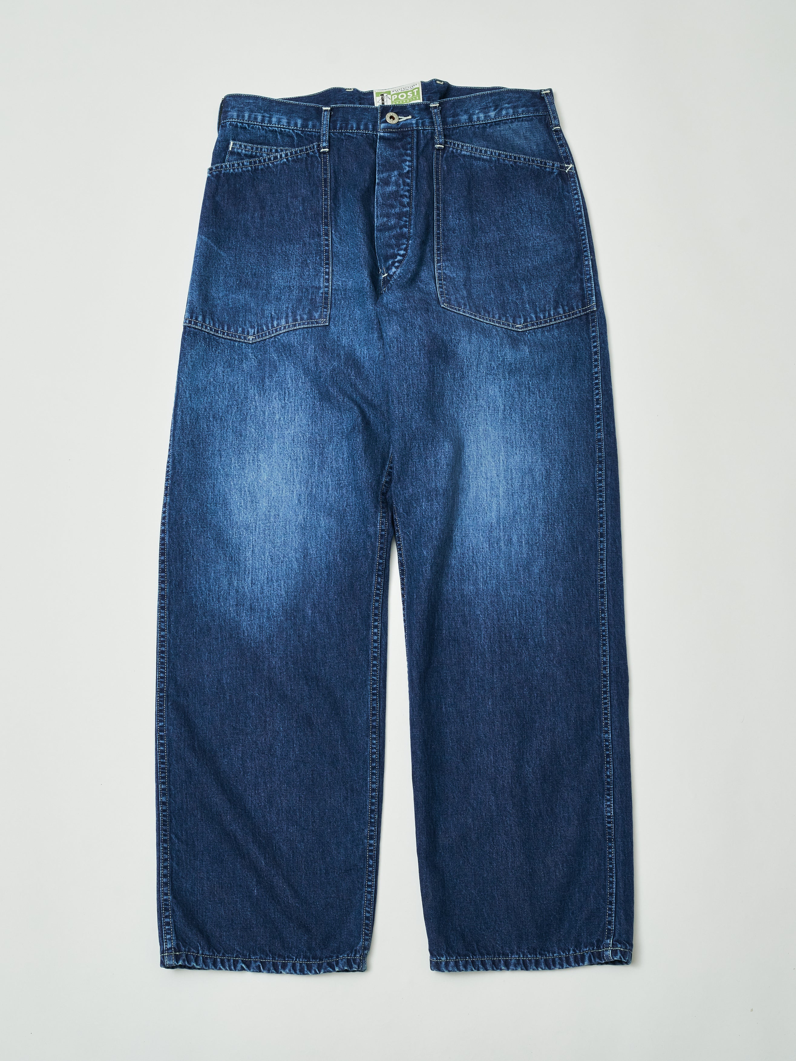 #1301-01W ARMY Pants : 10 oz.denim indigo worn wash