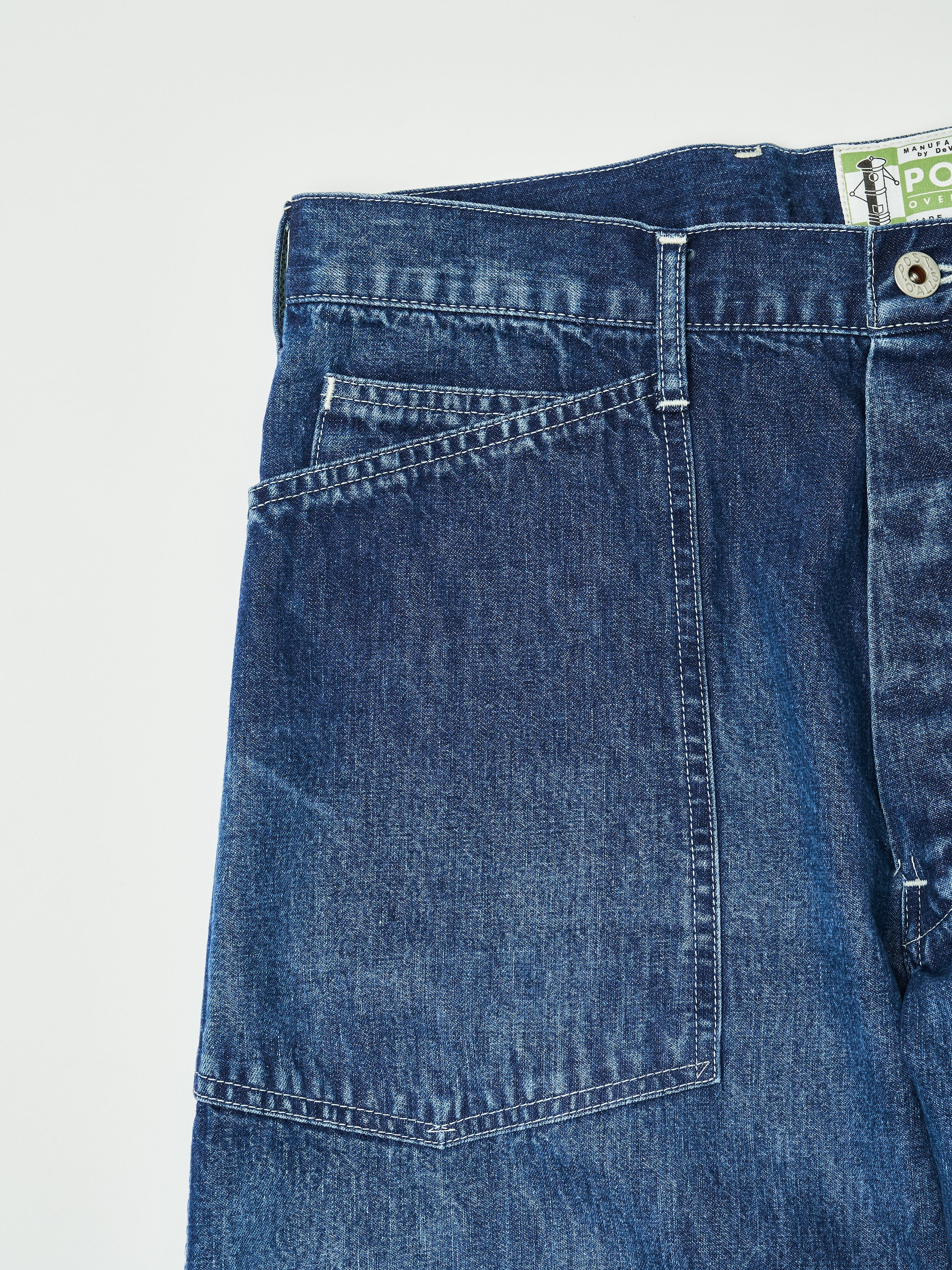 #1301-01W ARMY Pants : 10 oz.denim indigo worn wash