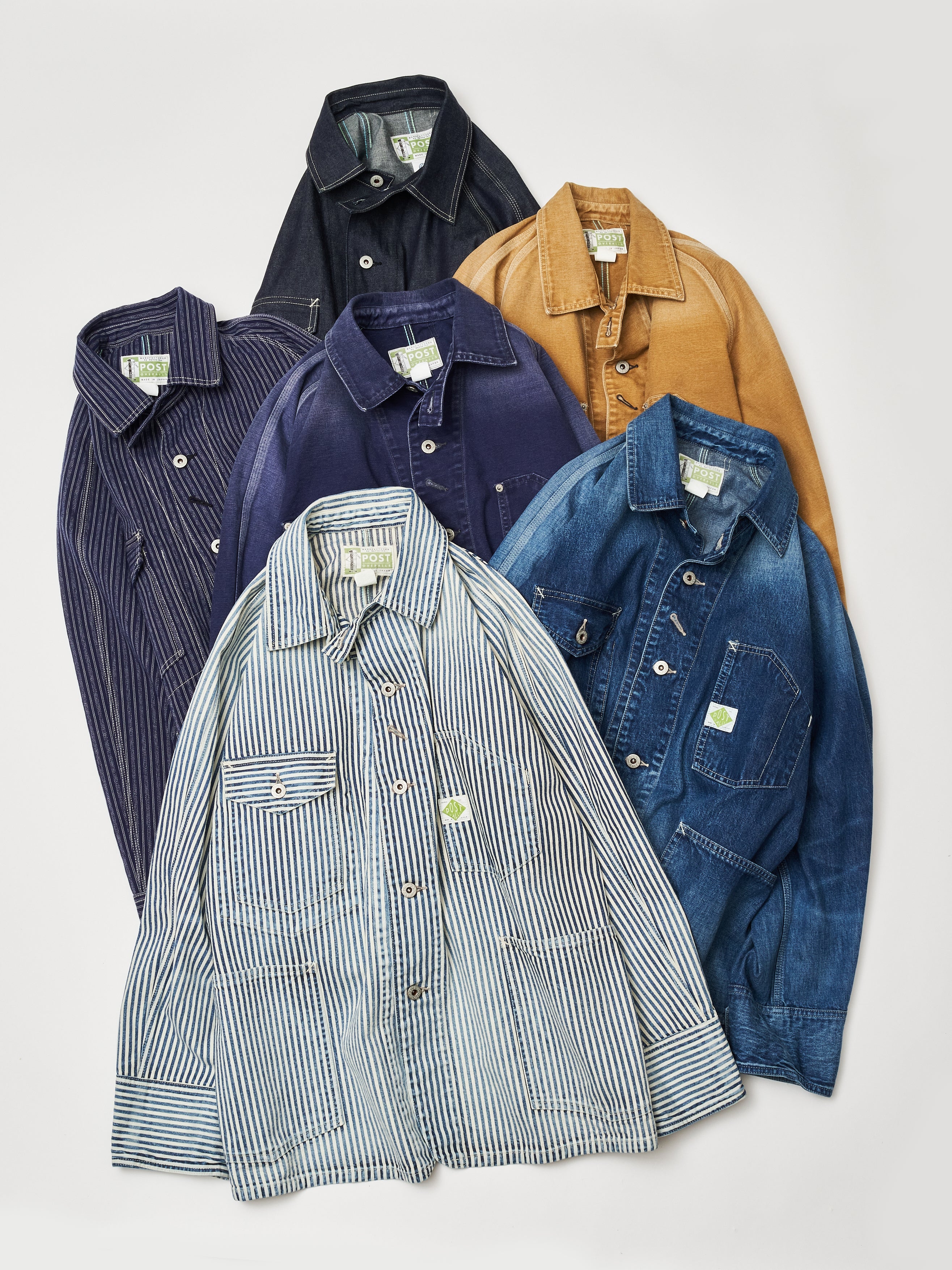 #1102-AS Engineers' Jacket : alternate stripe indigo