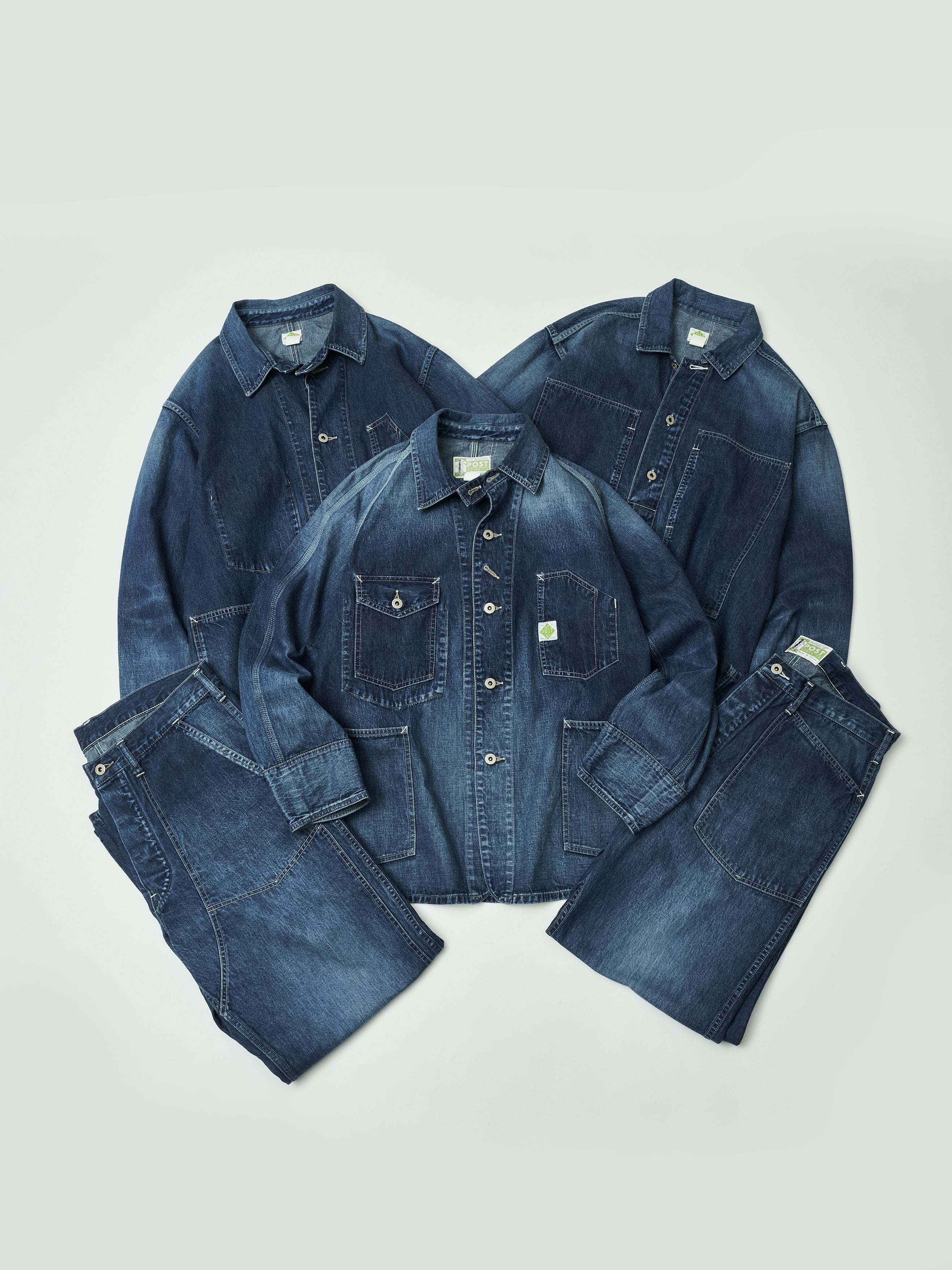 #1101-01W No.1 Jacket : 10 oz.denim indigo worn wash