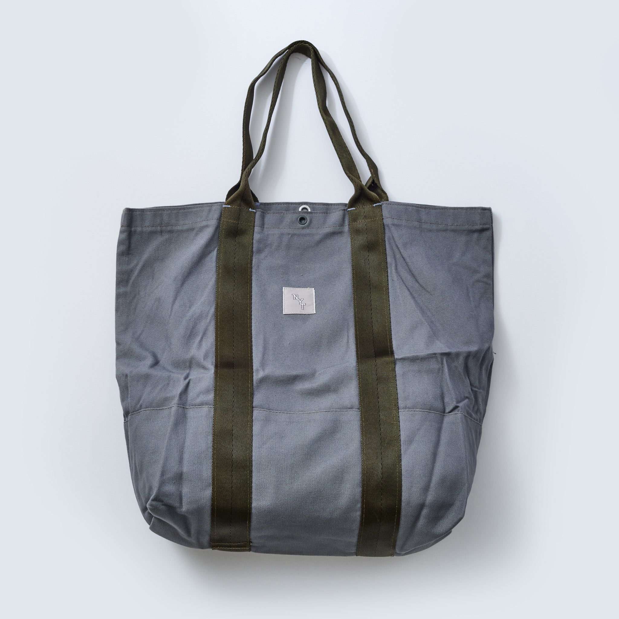 NYT T-2 Tote Large: cotton canvas gray bag-023 