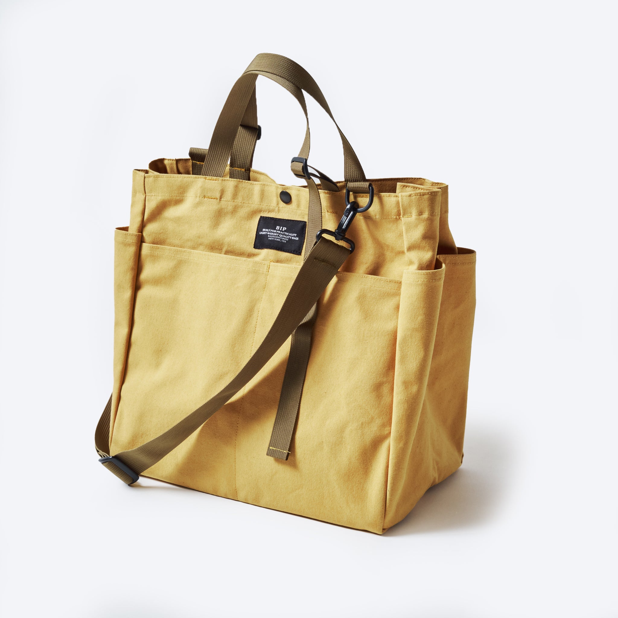 BIP021-ST BAGSINPROGRESS x Post O'Alls Carry-all Beach Bag : sunforger cotton canvas suntan