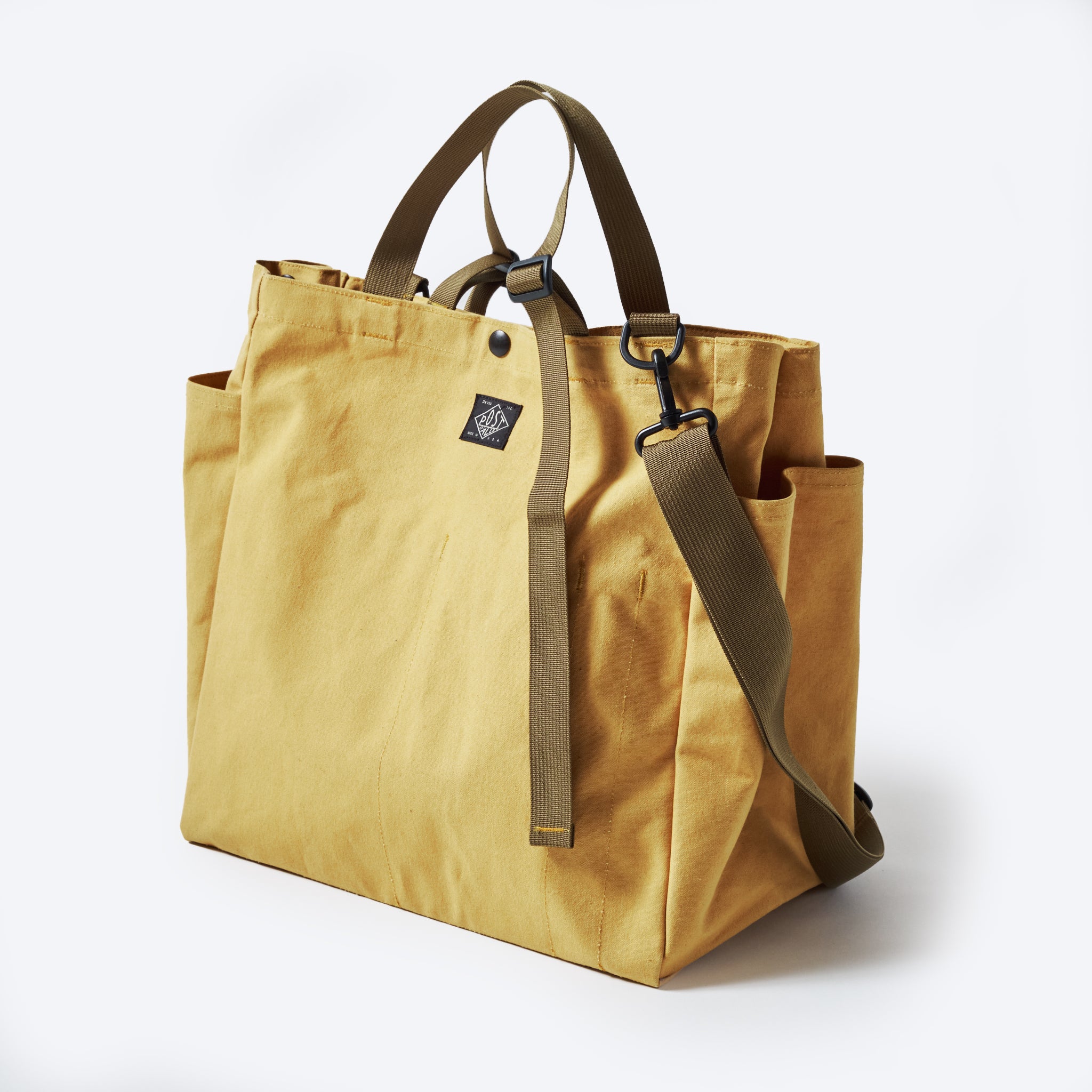 BIP021-ST BAGSINPROGRESS x Post O'Alls Carry-all Beach Bag : sunforger cotton canvas suntan