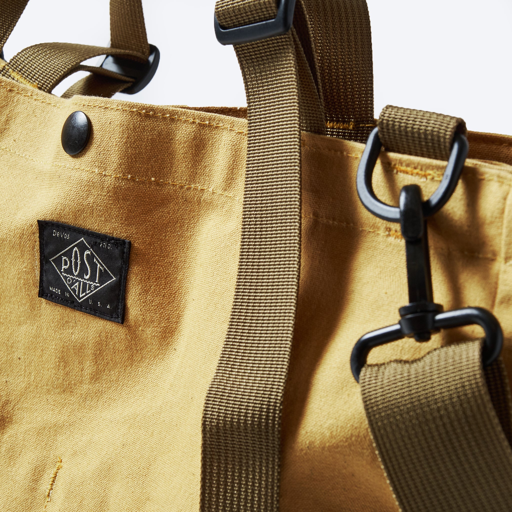 BIP021-ST BAGSINPROGRESS x Post O'Alls Carry-all Beach Bag : sunforger cotton canvas suntan