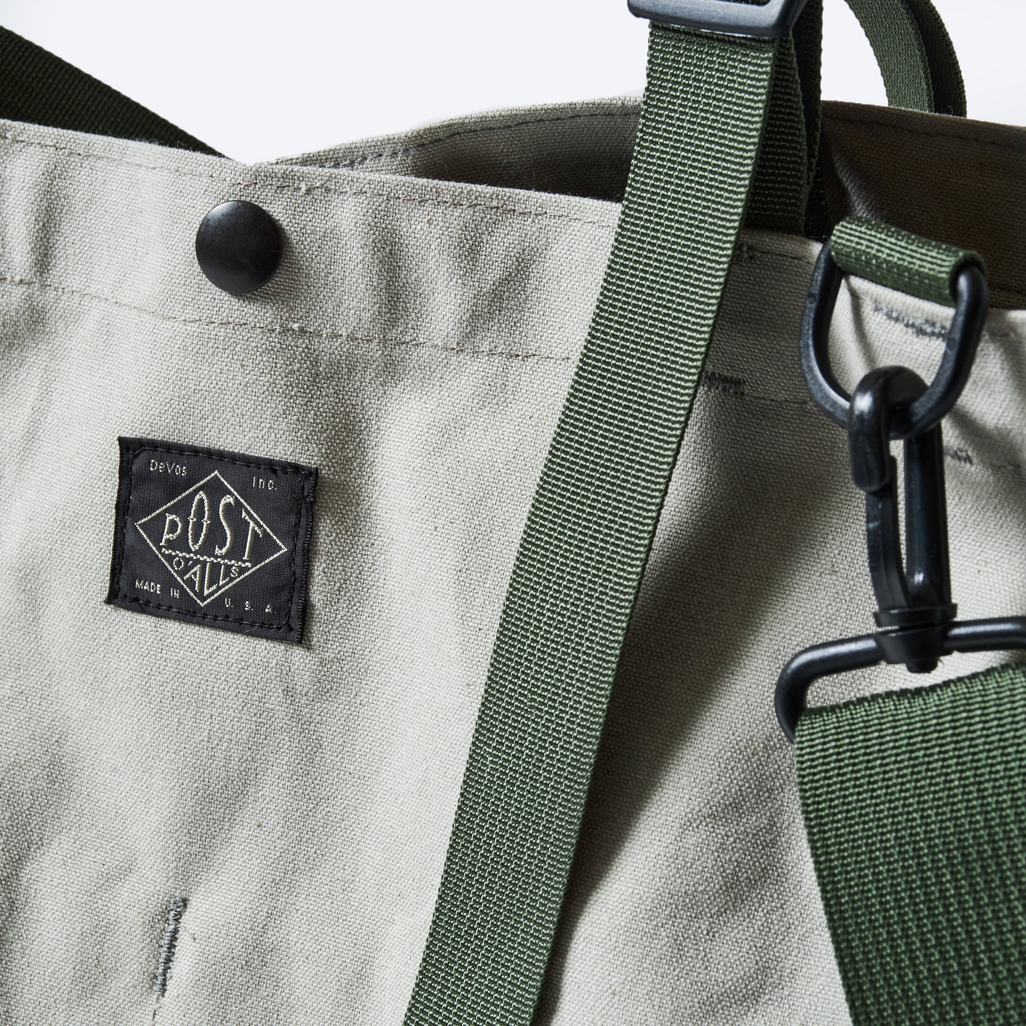 BIP021 SUN-SPG Carry-all Beach Bag : sunforger cotton canvas pearl gray