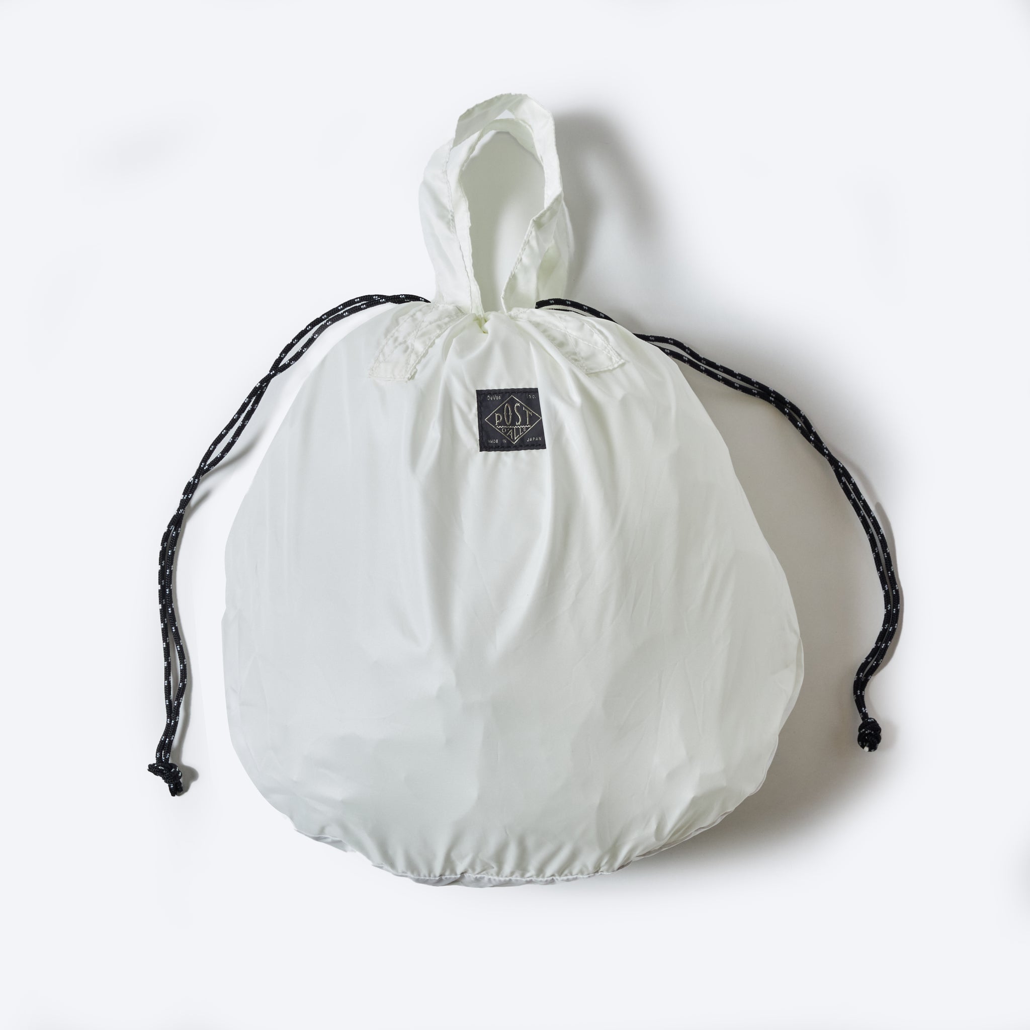 #4207-PTW Packable Helmet Bag 1 : poly taffeta white