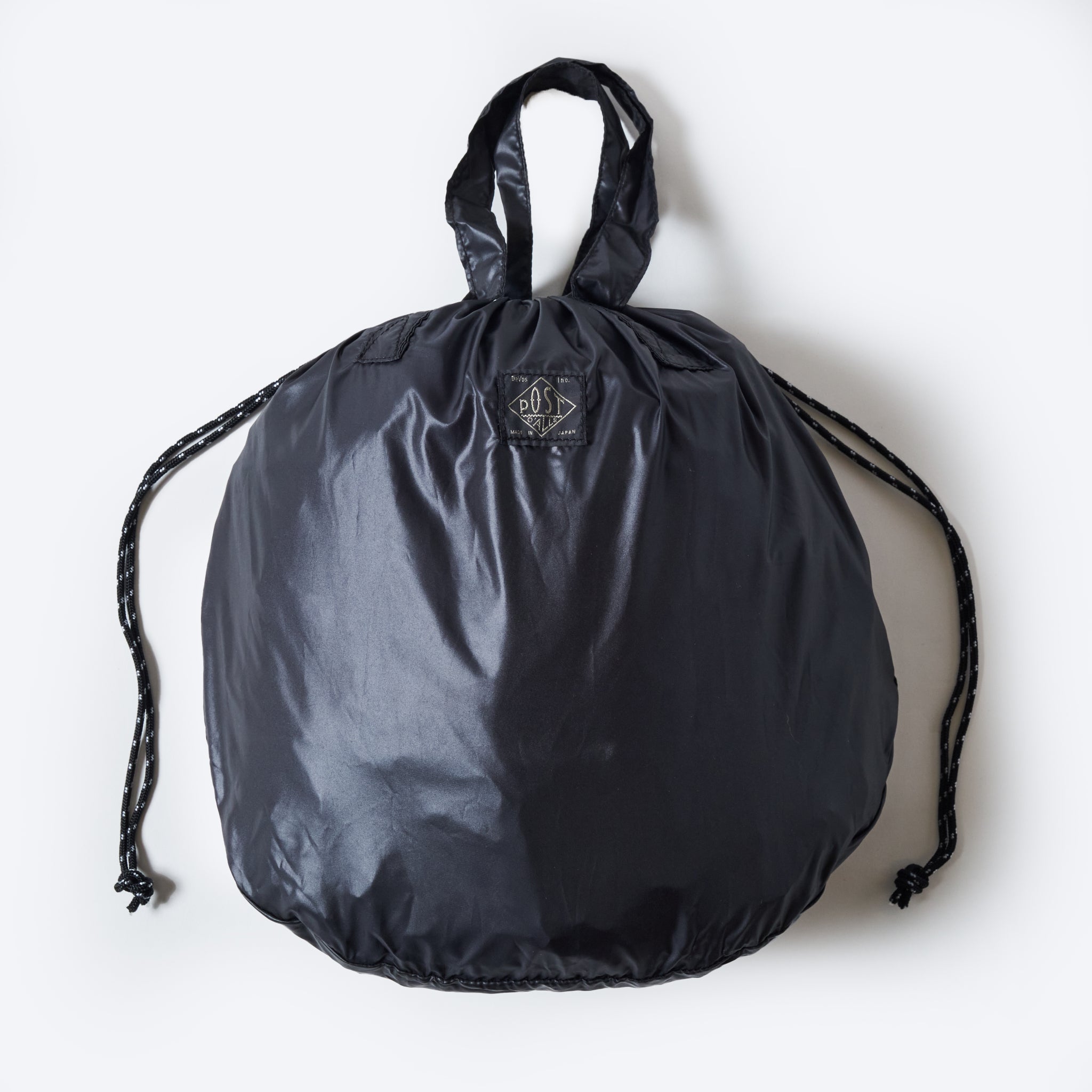 #4207-PTB Packable Helmet Bag 1 : poly taffeta black