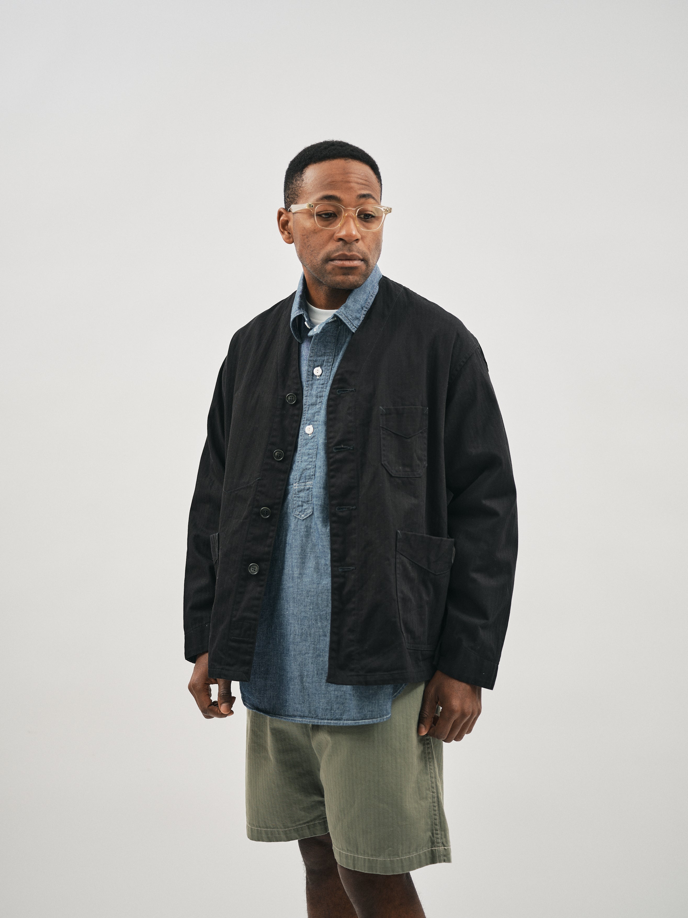 #3135DV-MH2 POST Chinois Travail 2 DV : mini HBT navy