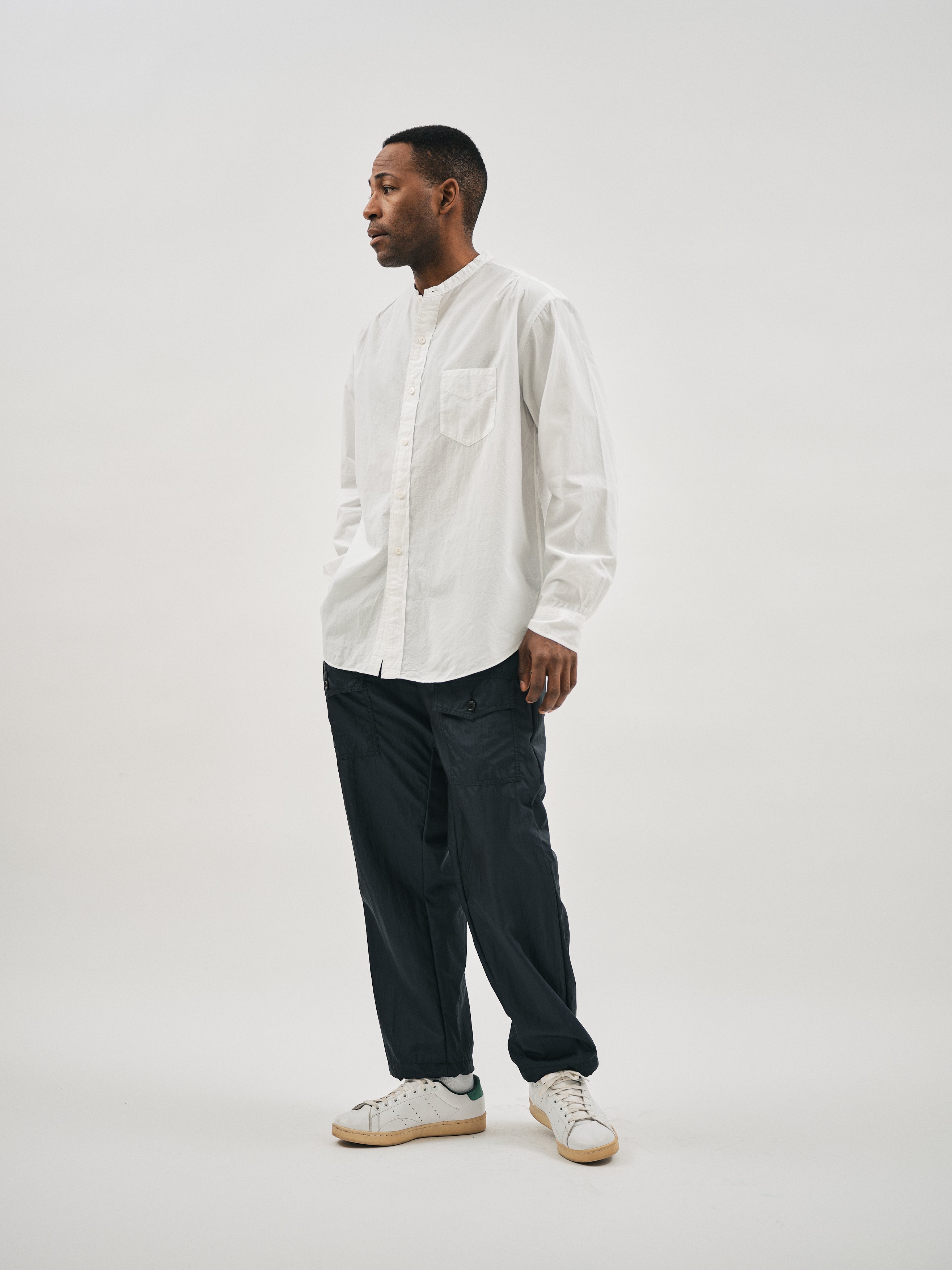 #3322-CNN Town & Country Pants : crinkle nylon taffeta navy