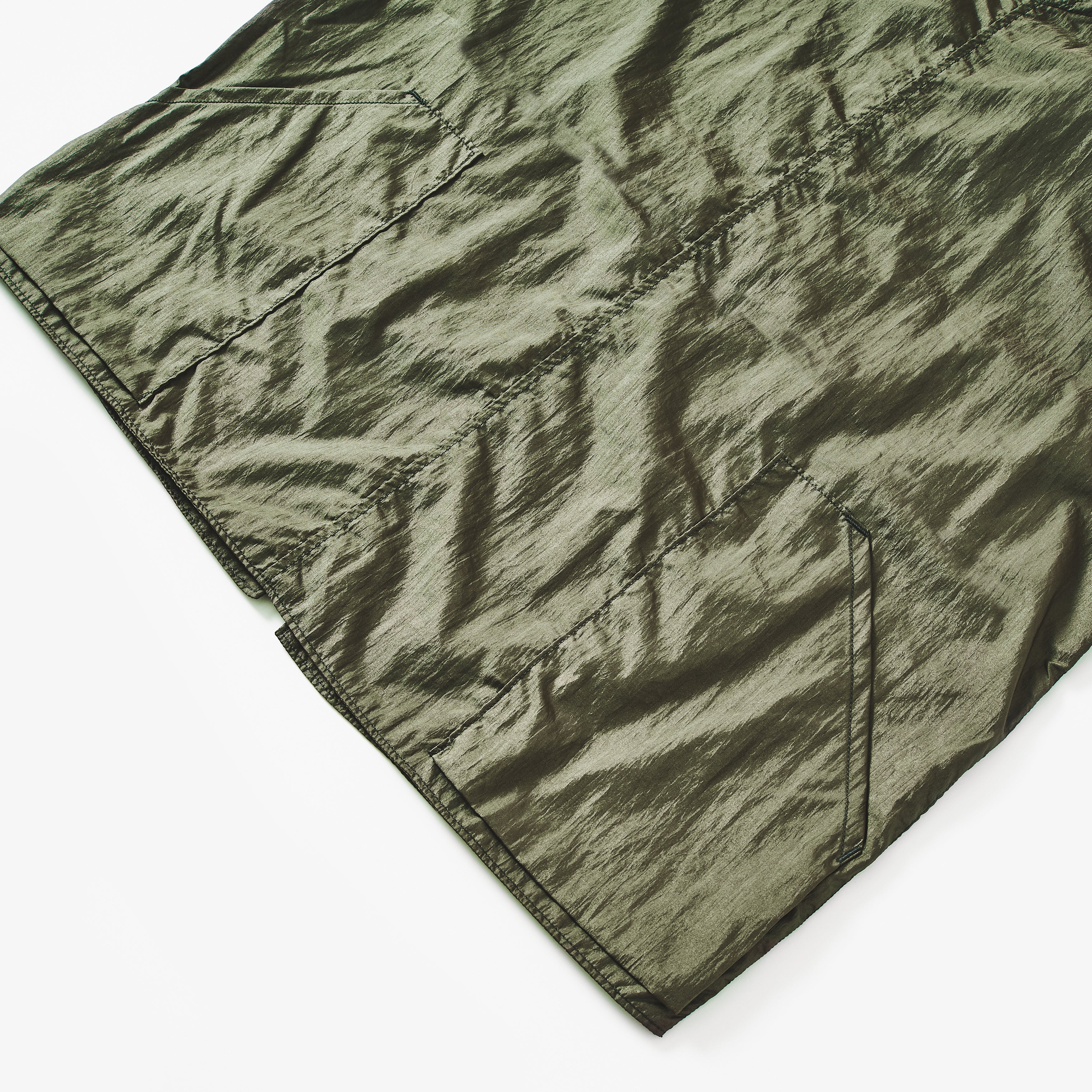 #1521-CTO Mr.DEE : crinkle nylon taffeta olive