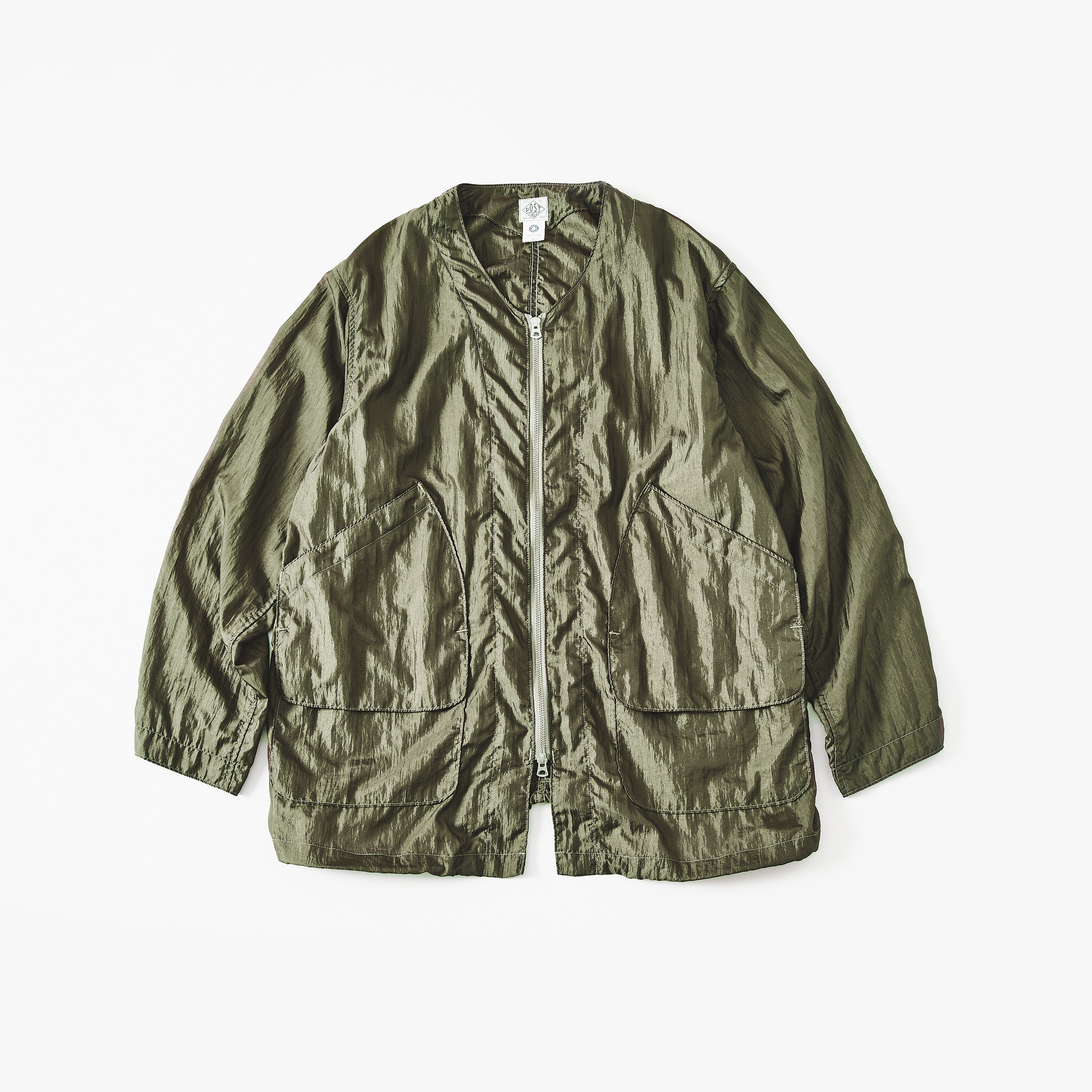 #3115-CTO DEE V : crinkle nylon taffeta olive