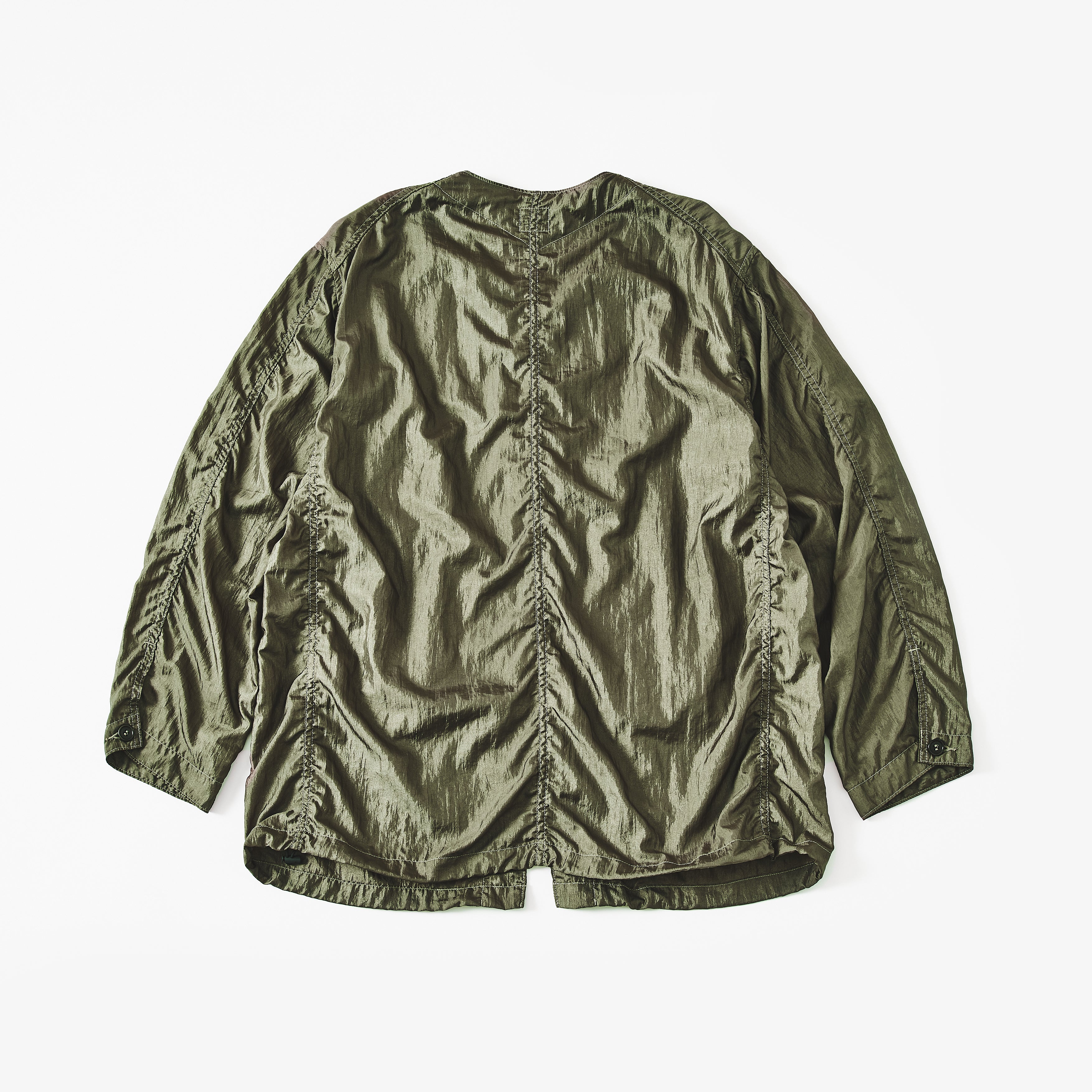 #3115-CTO DEE V : crinkle nylon taffeta olive