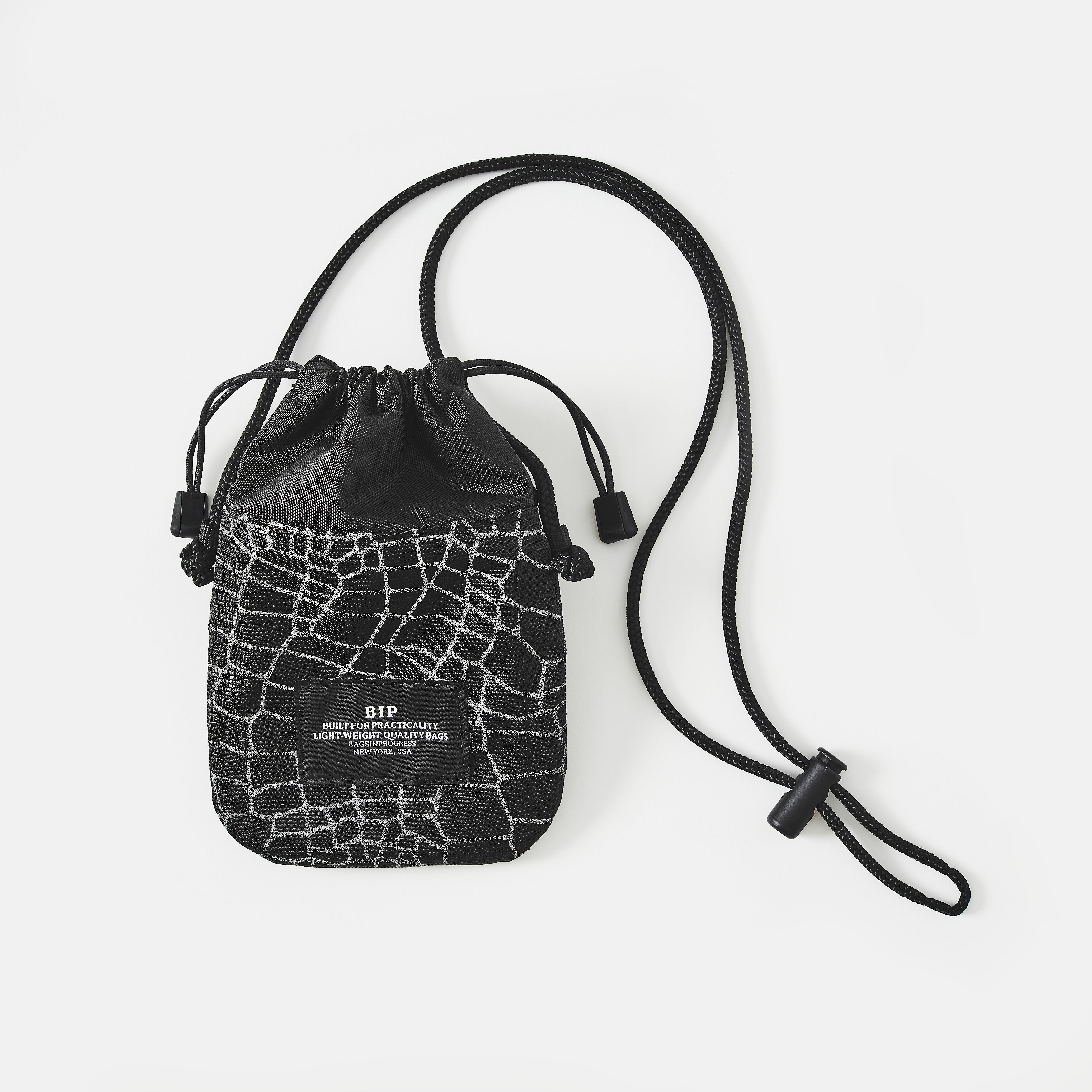 JP518-SW BAGSINPROGRESS x Post O'Alls MINI WALLET POUCH spider web