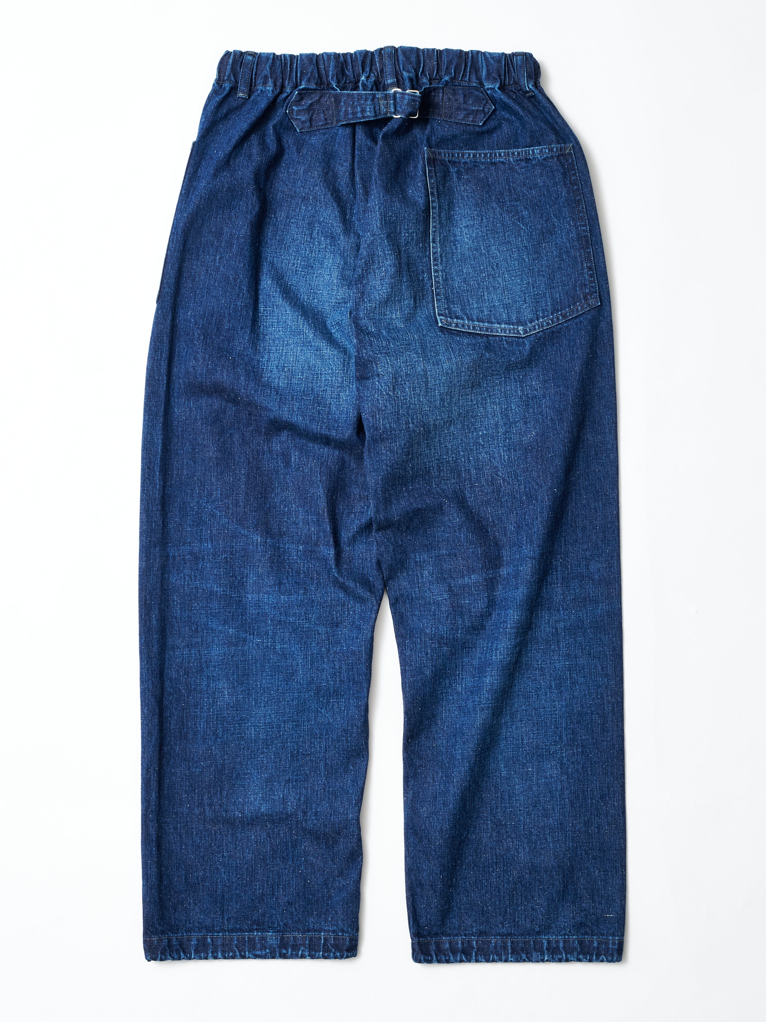 #3313-02W E-Z ARMY-NAVY Pants 2 : 11.5oz. Denim worn indigo_6