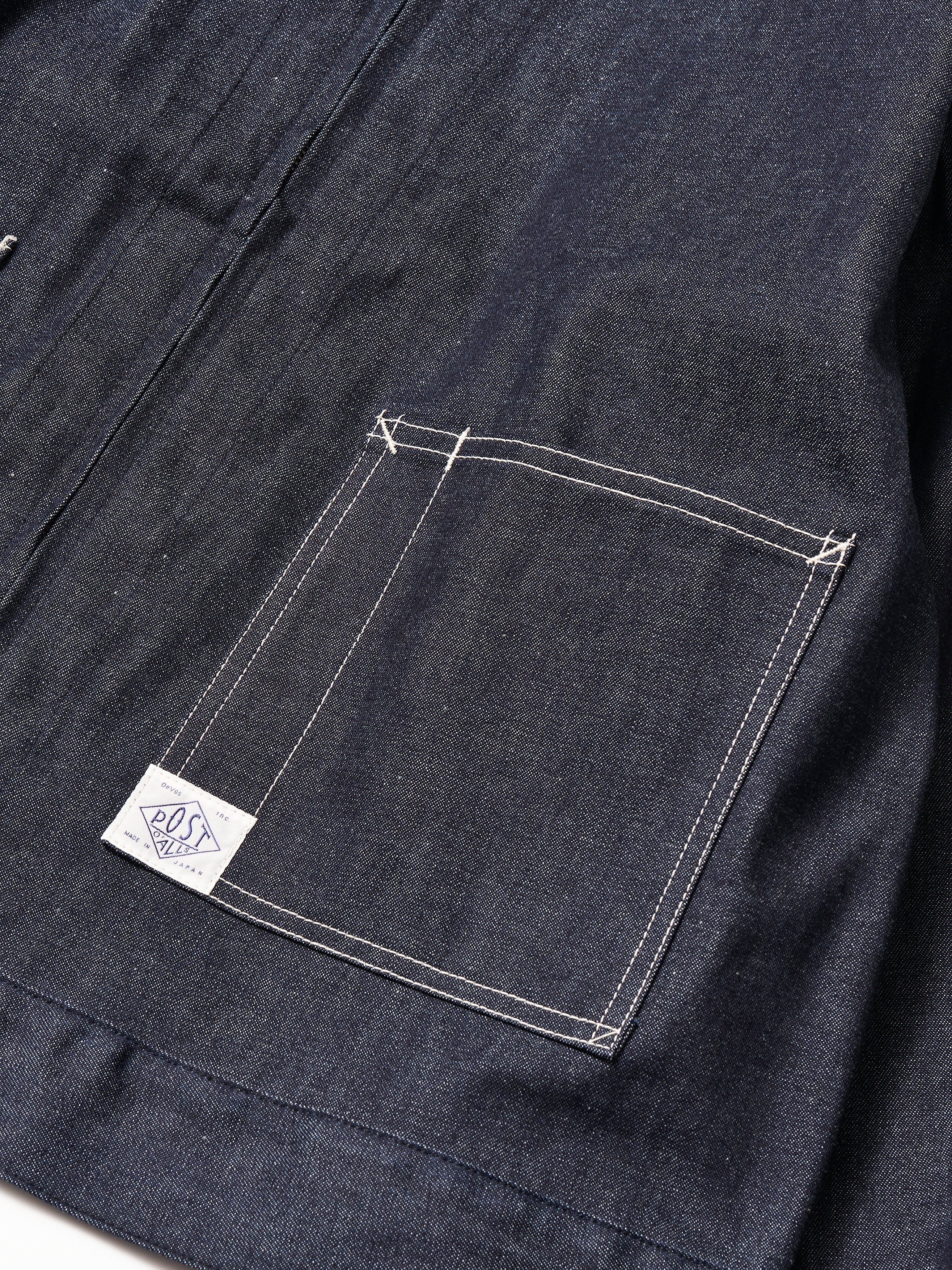 #3144-01 Mechanic Blouse 3 : 10oz. Denim rigid indigo_3