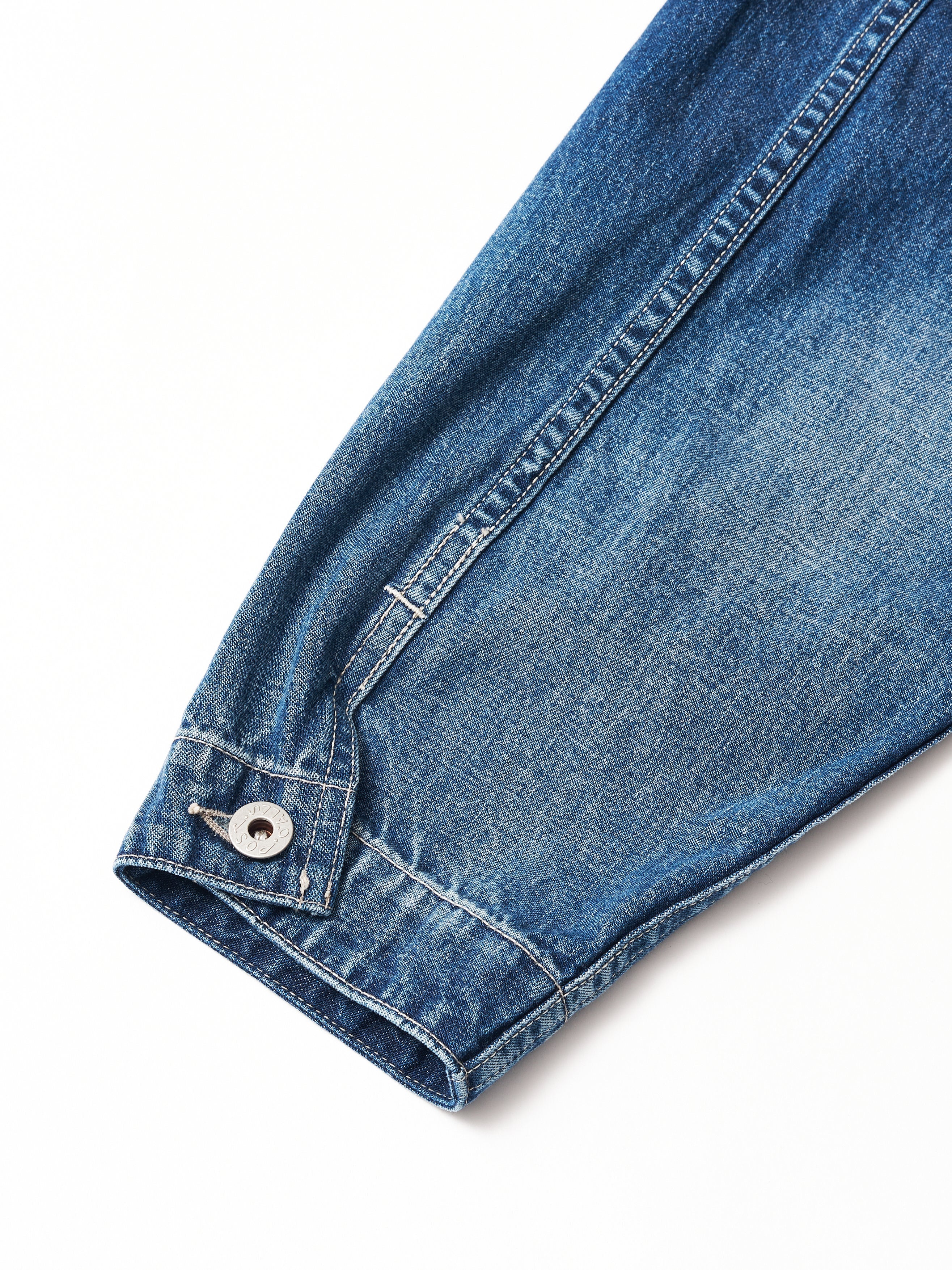 #3144-01W Mechanic Blouse 3 : 10oz. Denim worn indigo_6