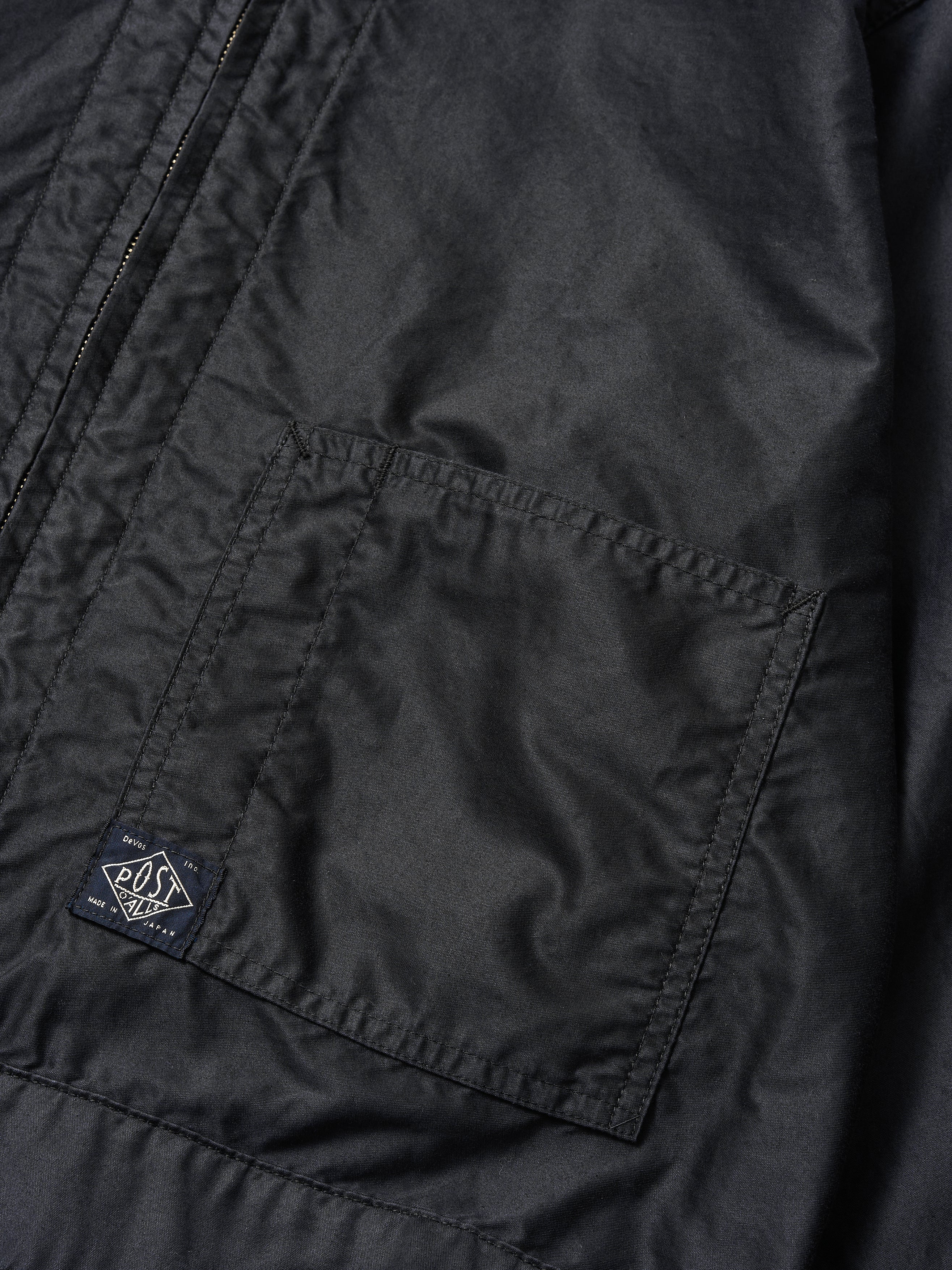 #3144-LMN Mechanic Blouse 3 : light moleskin dk.navy_3