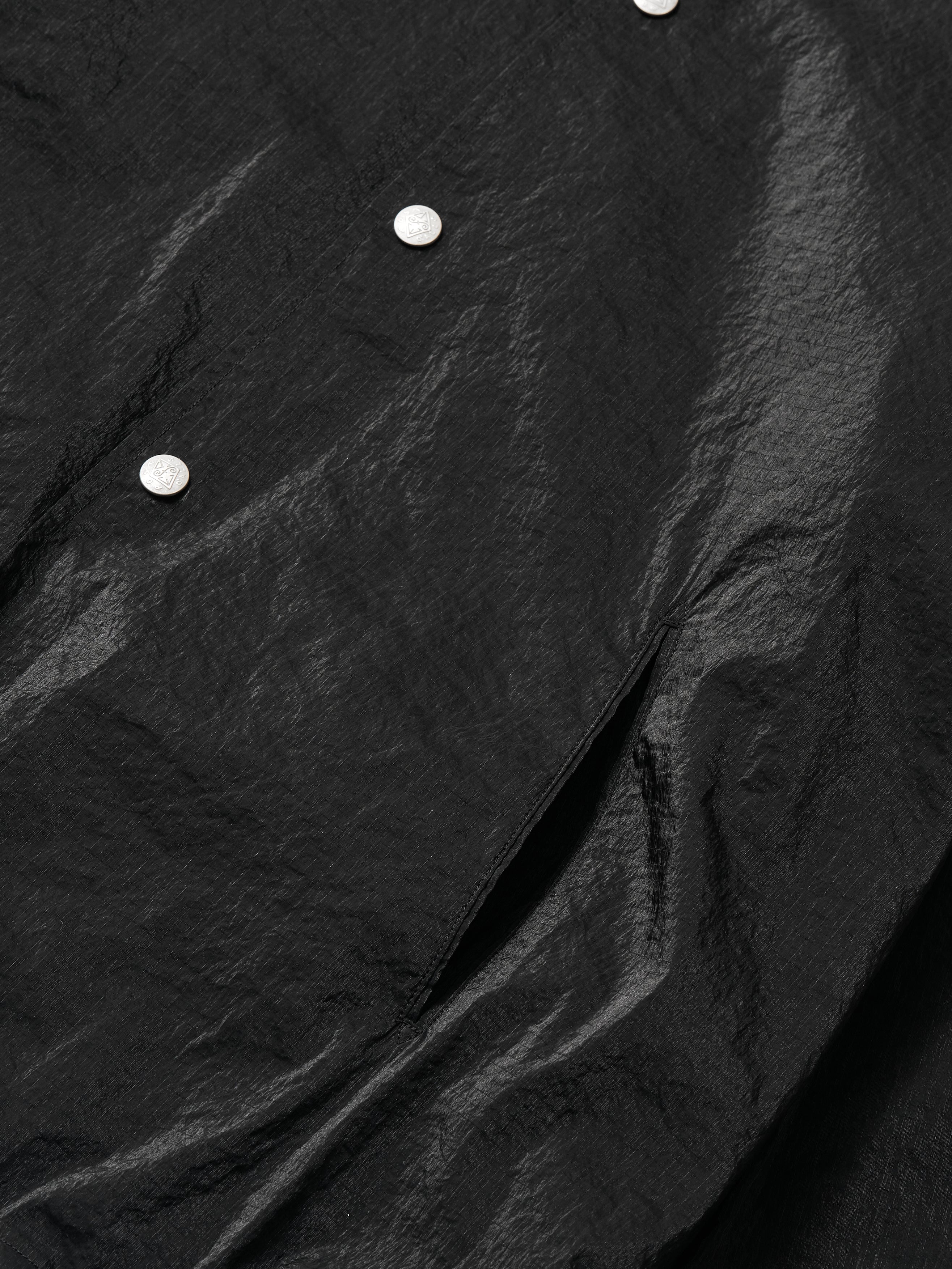 #3111CJH-CNB POST Coach Jacket Hoody : crinckle nylon R/S black_4