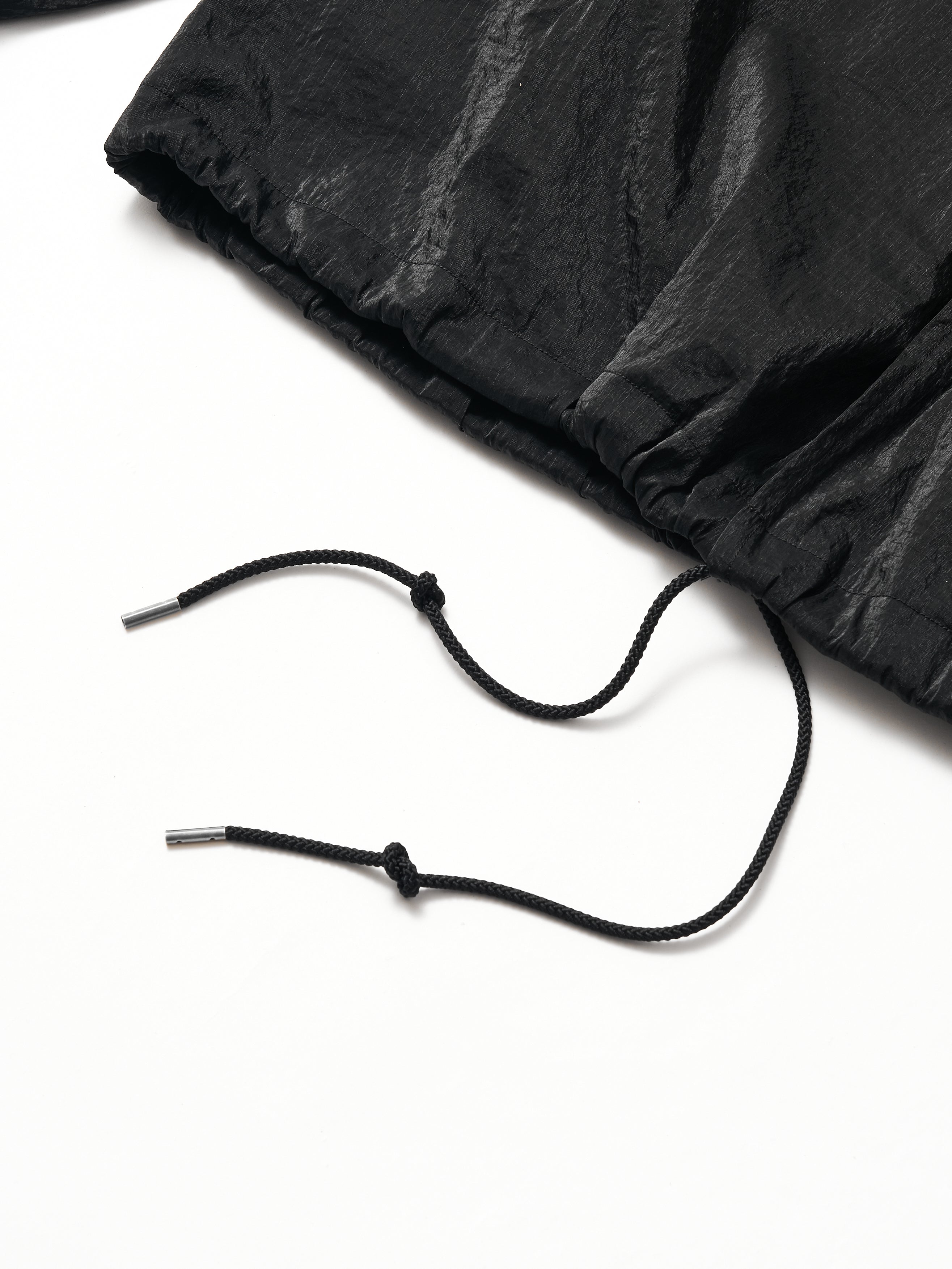#3111CJH-CNB POST Coach Jacket Hoody : crinckle nylon R/S black_5