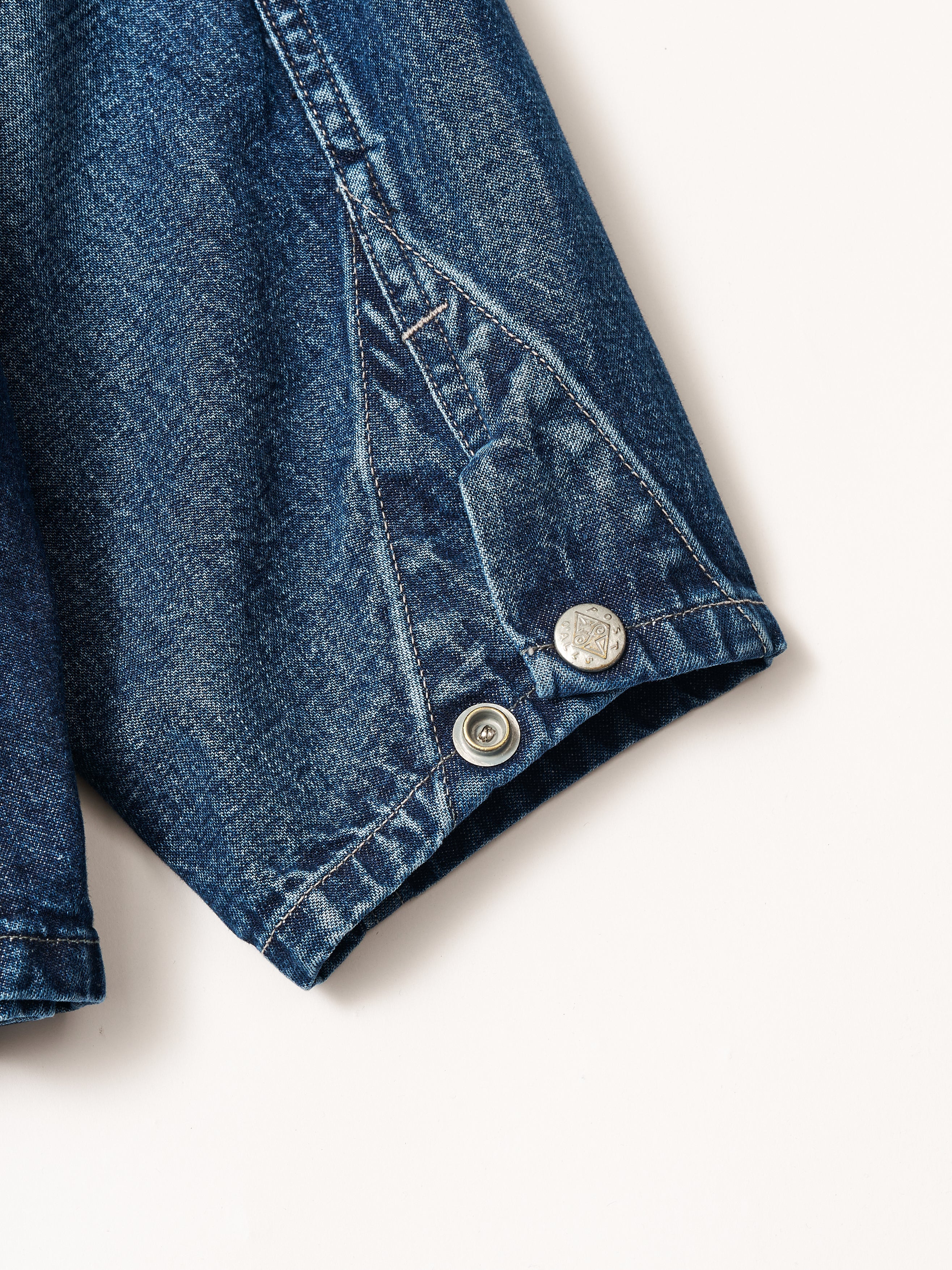 #3141-01W Mattalini DUBBLE : 10oz. Denim worn indigo_6