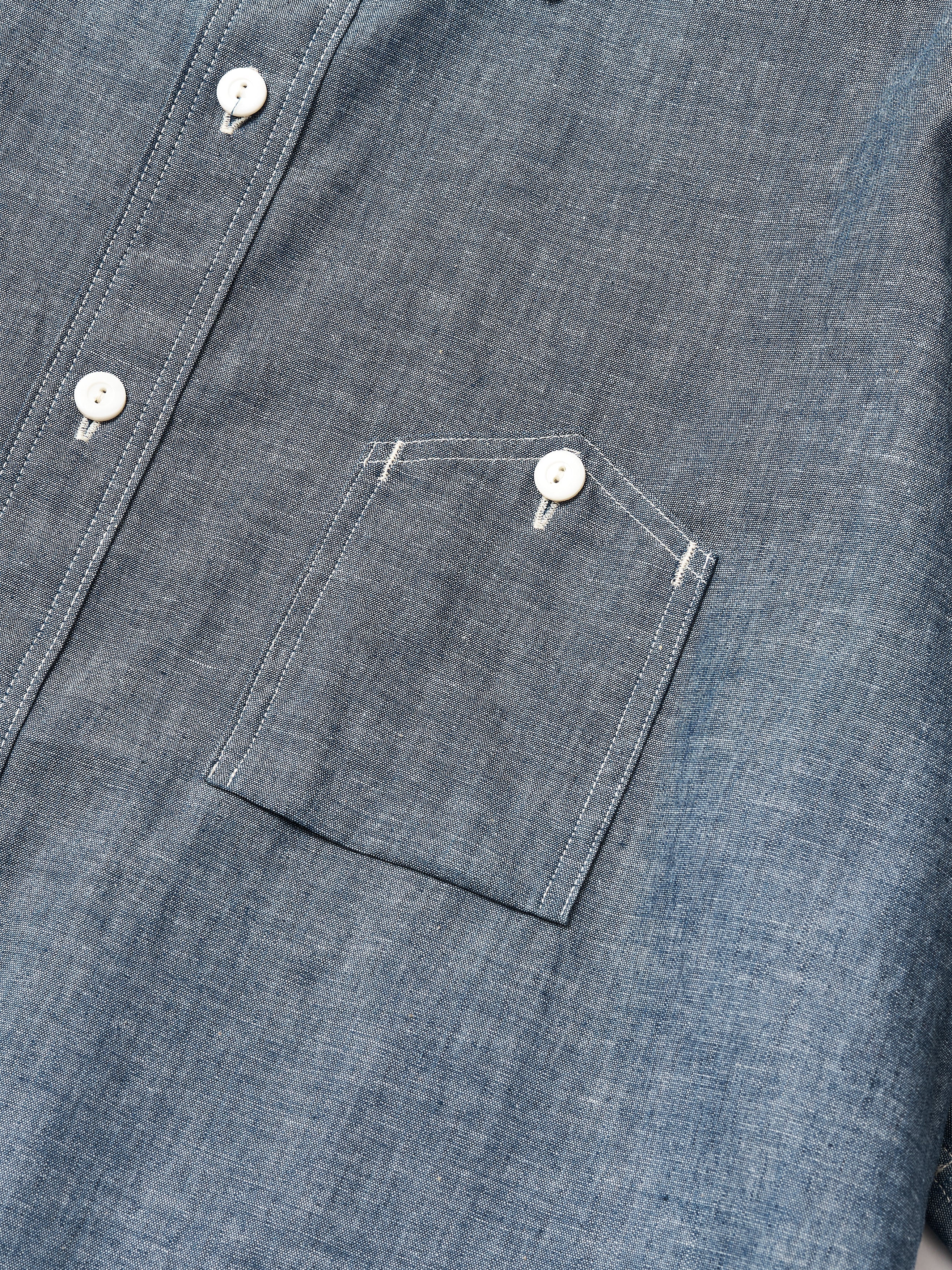 #1206S-11 No.6 Shirt S/S : chambray indigo rigid_2