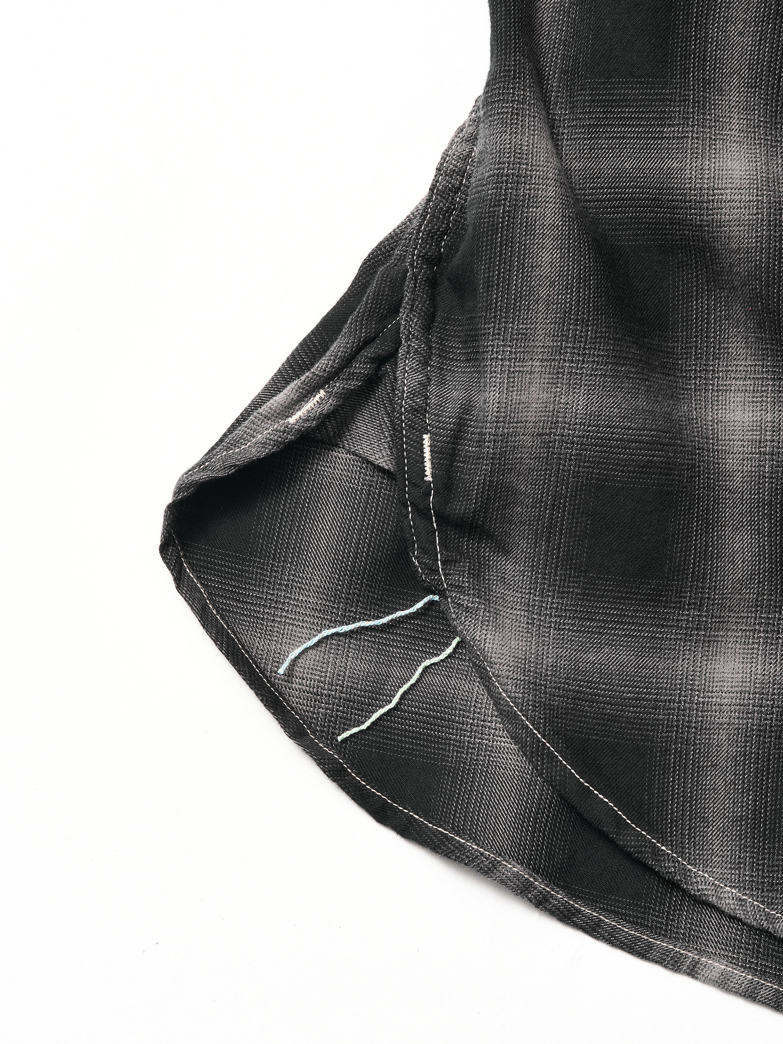 #1206S-HB No.6 Shirt S/S : hombre check black_5