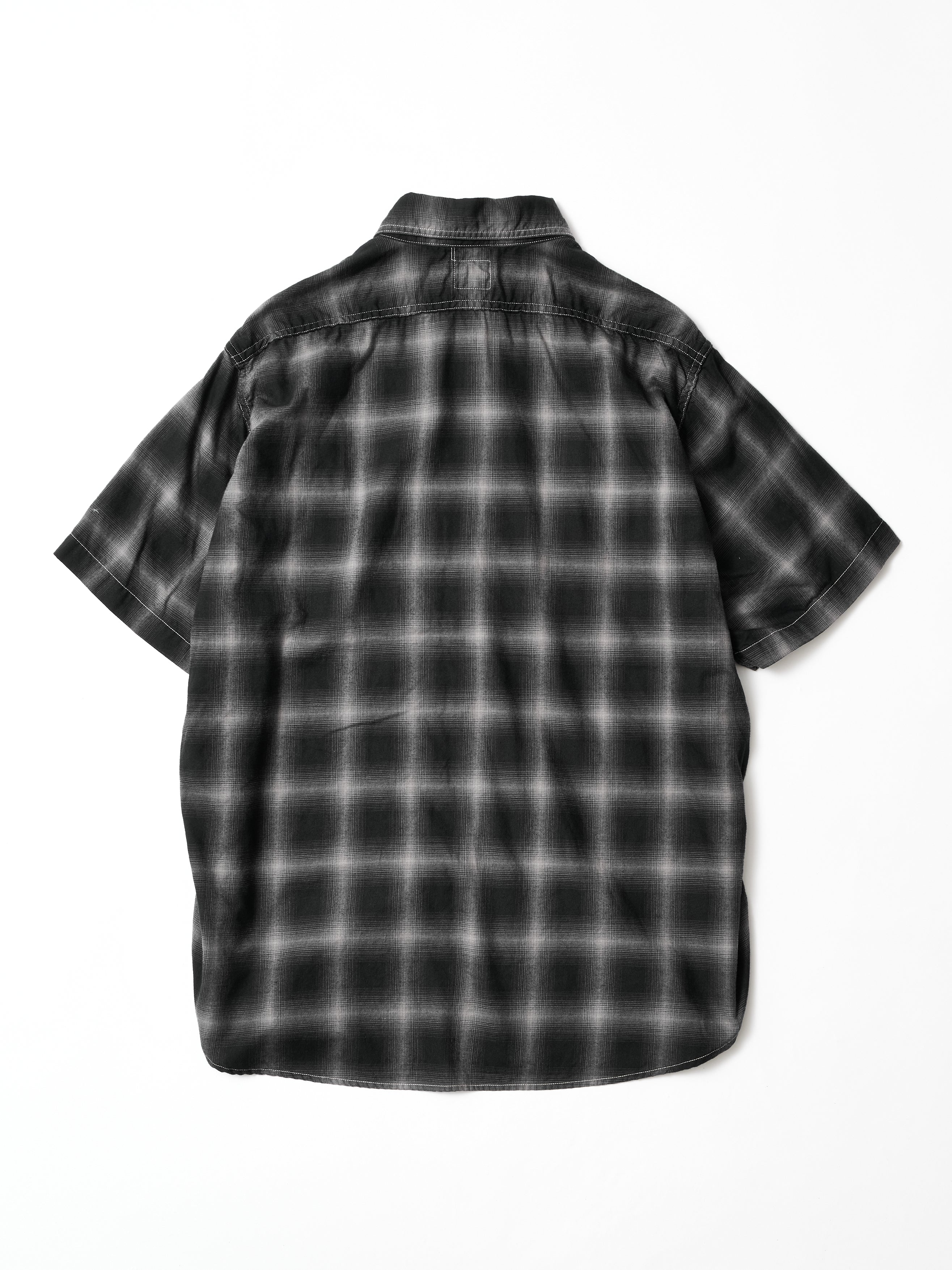 #1206S-HB No.6 Shirt S/S : hombre check black_7