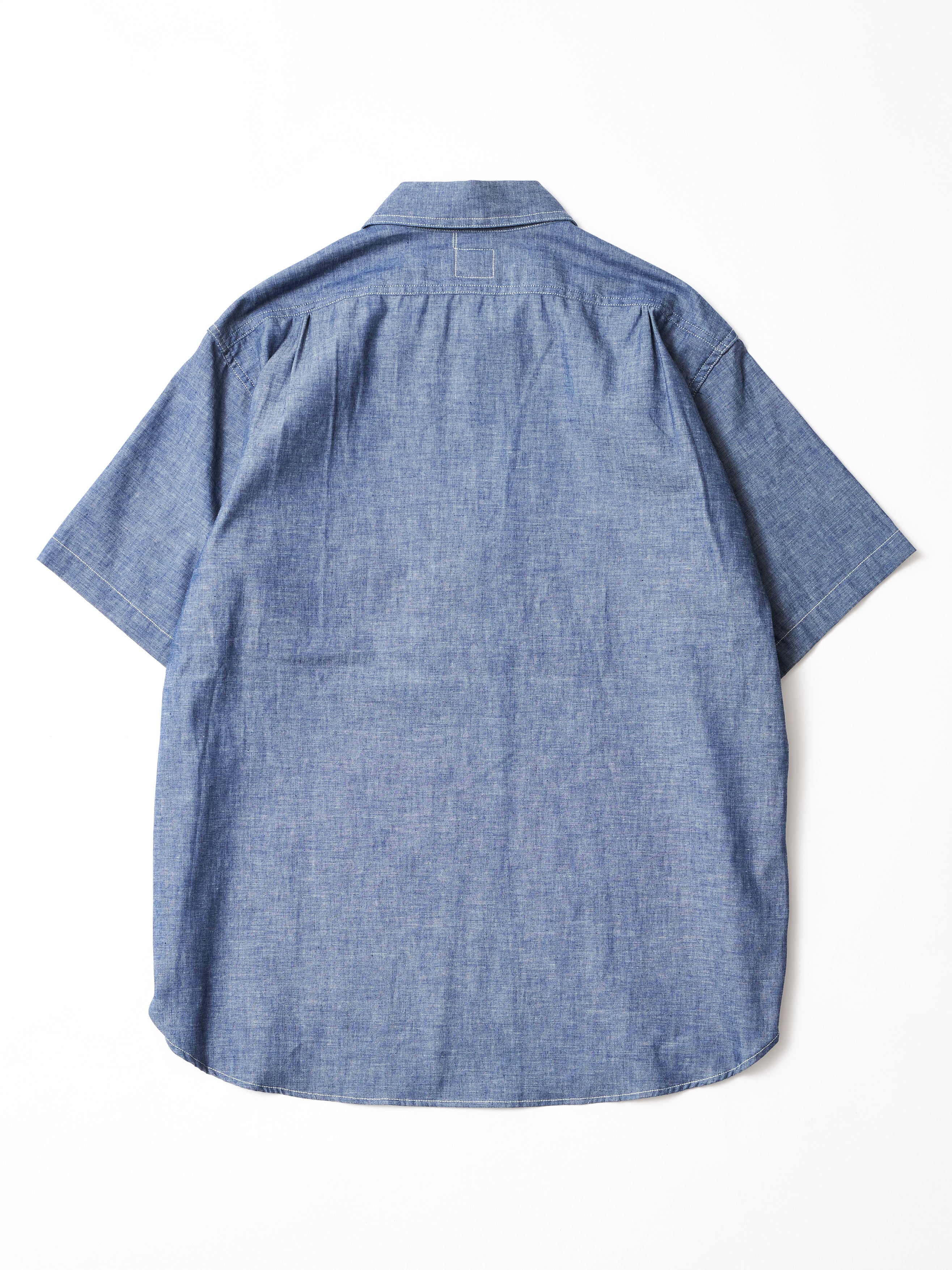 #1201S-11 No.1 Shirt S/S : chambray indigo rigid_6