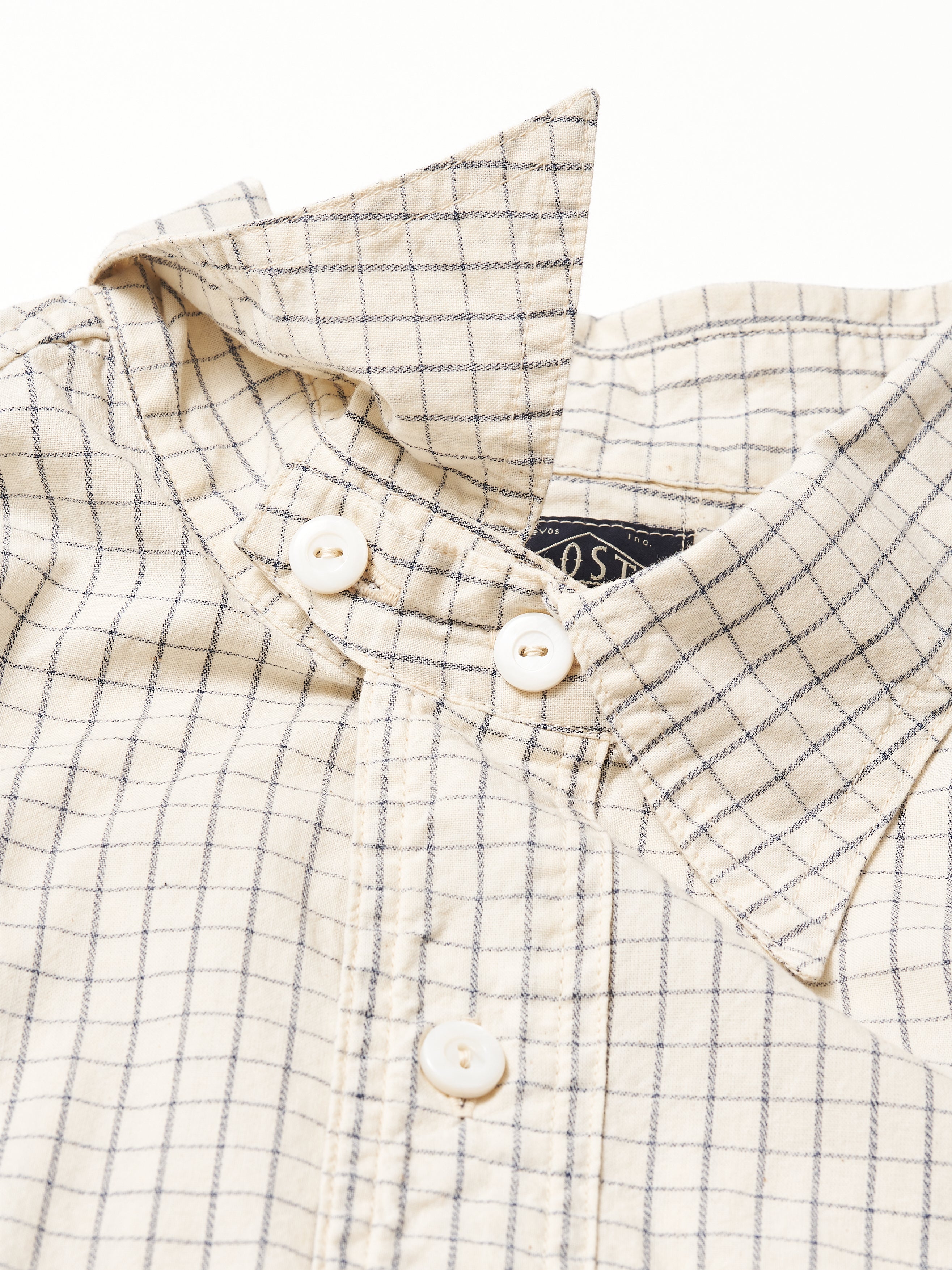 #1201S-GK No.1 Shirt S/S : graph chambray natural_4