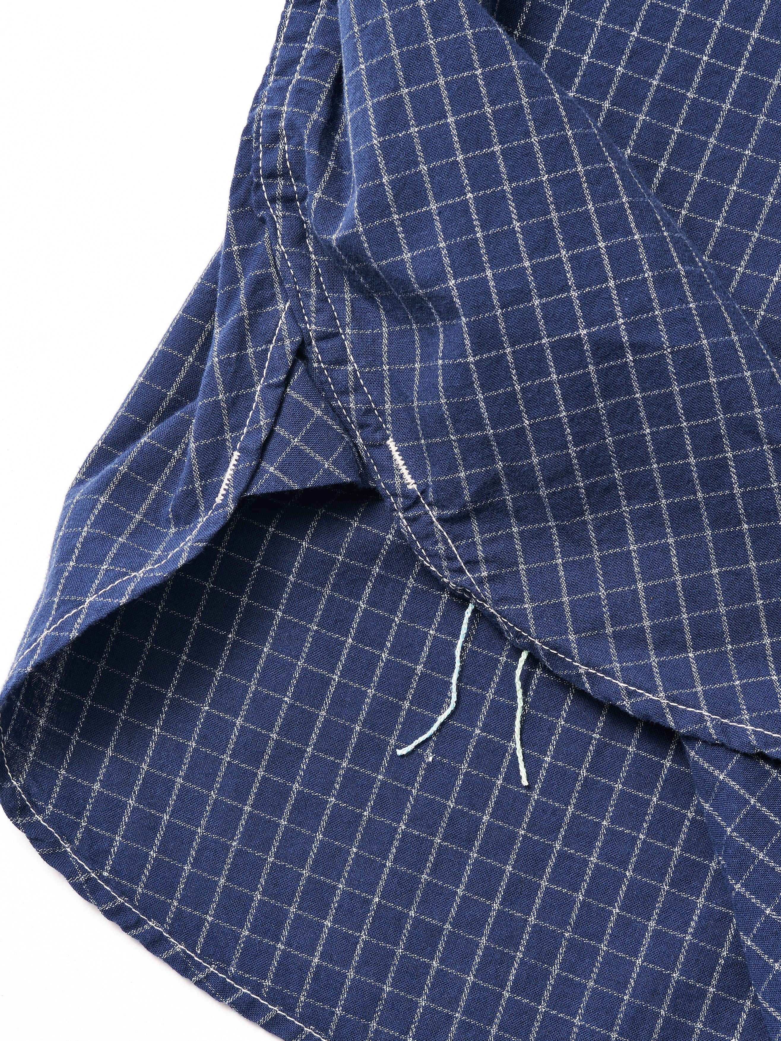 #1201S-GN No.1 Shirt S/S : graph chambray navy_2