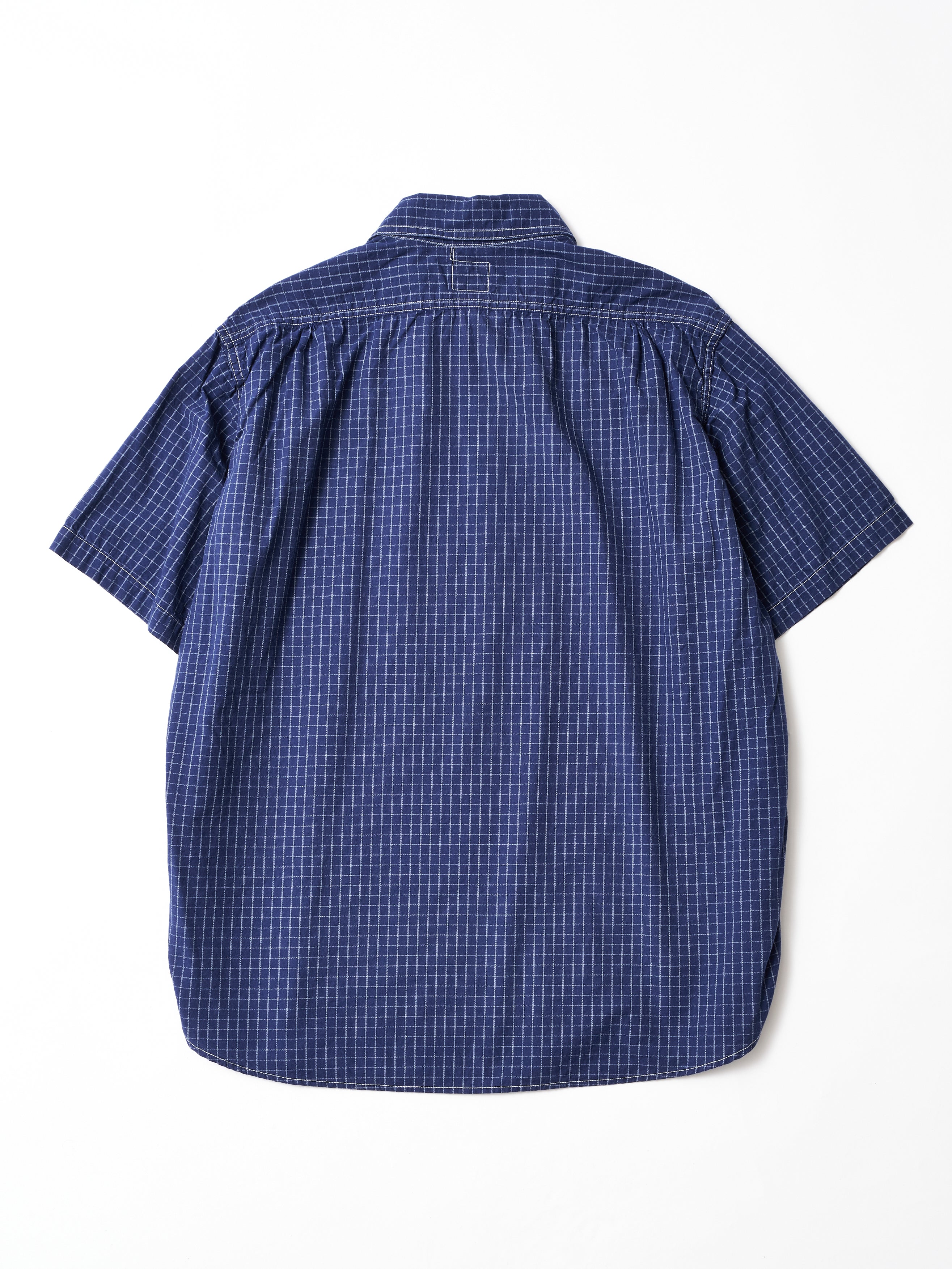#1201S-GN No.1 Shirt S/S : graph chambray navy_5