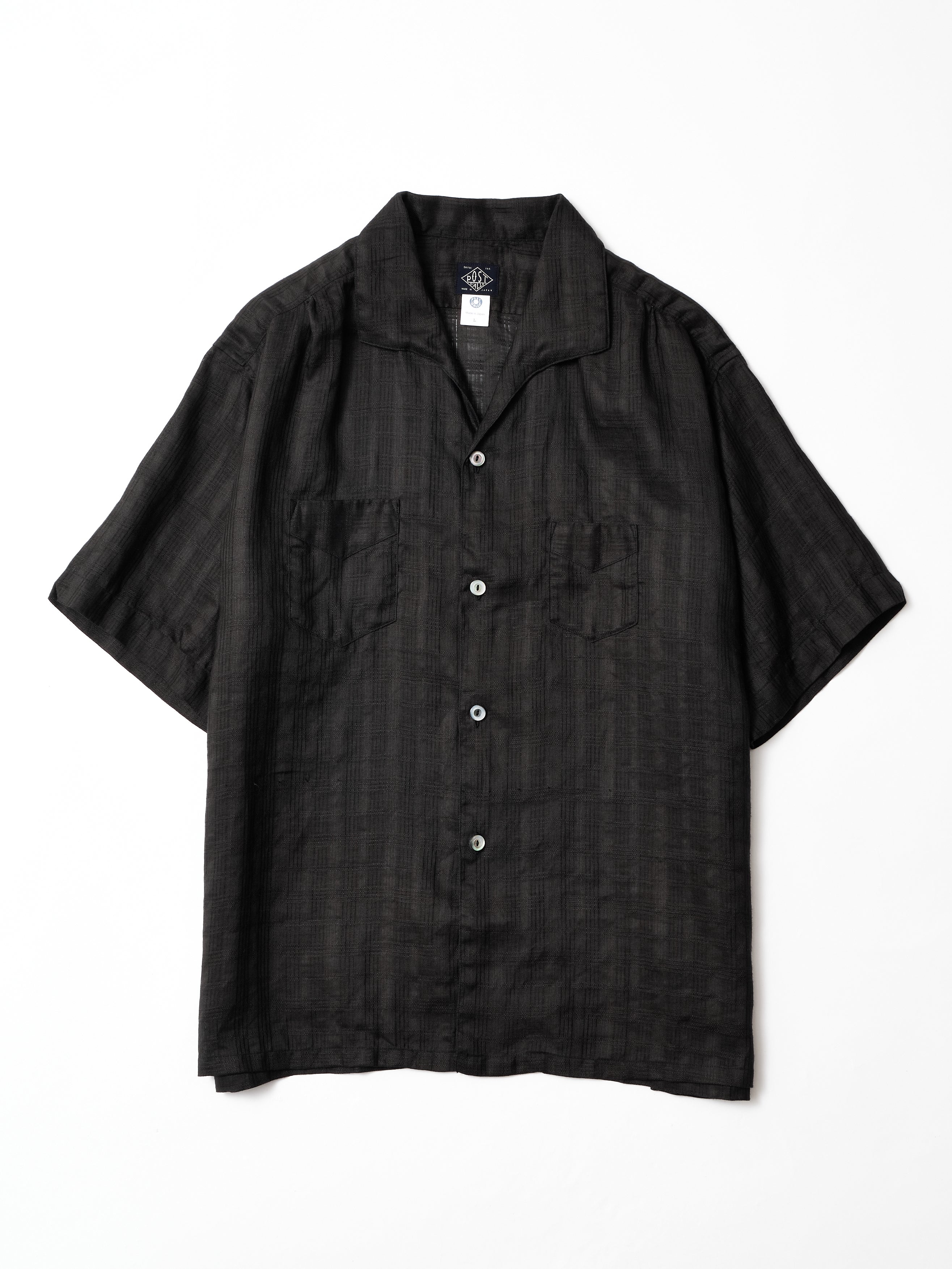 #3231S-MPB Fever 2 S/S : mesh panama lamie black_1