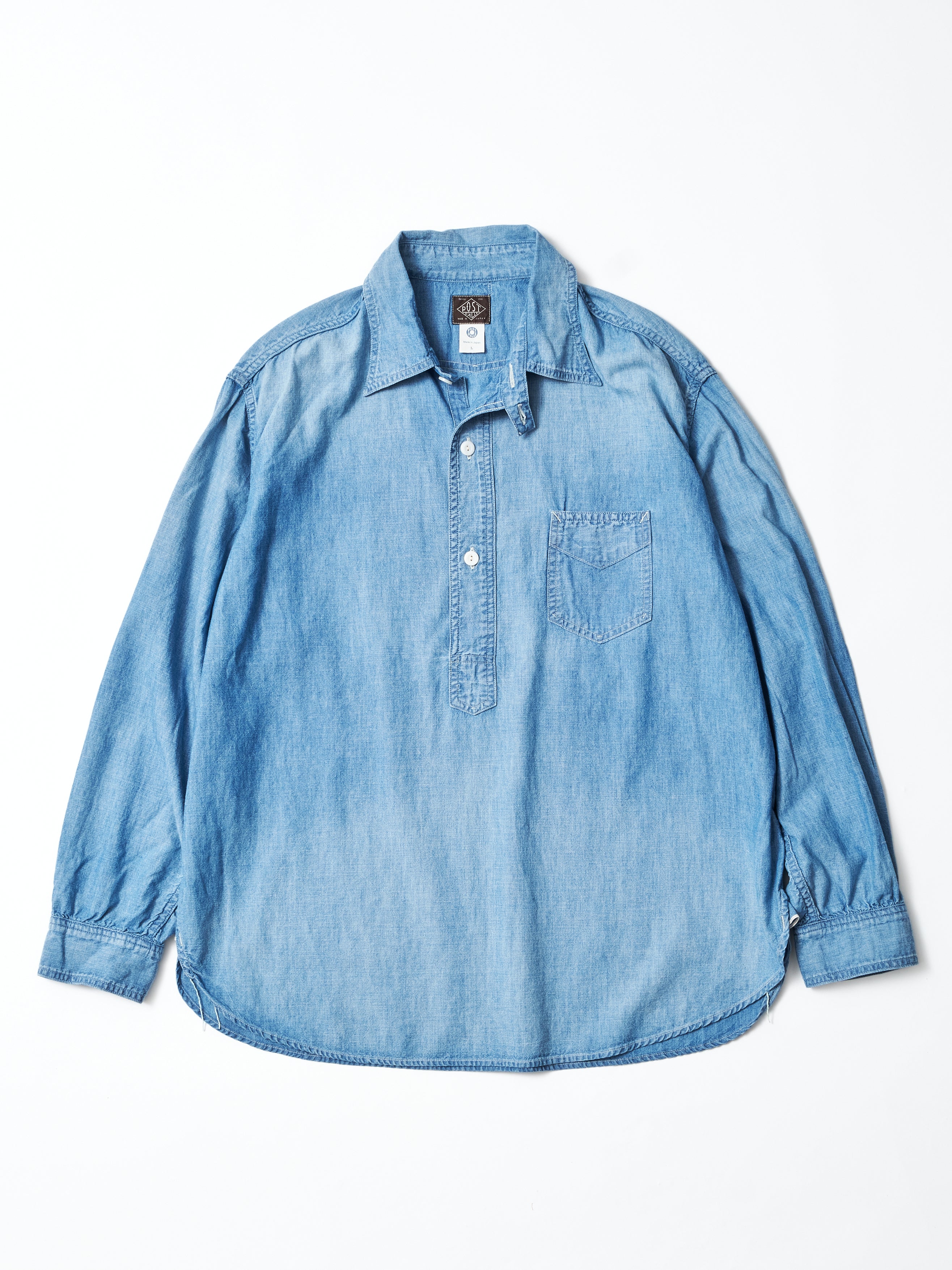 #3235-11W Frontier : chambray indigo worn wash_1