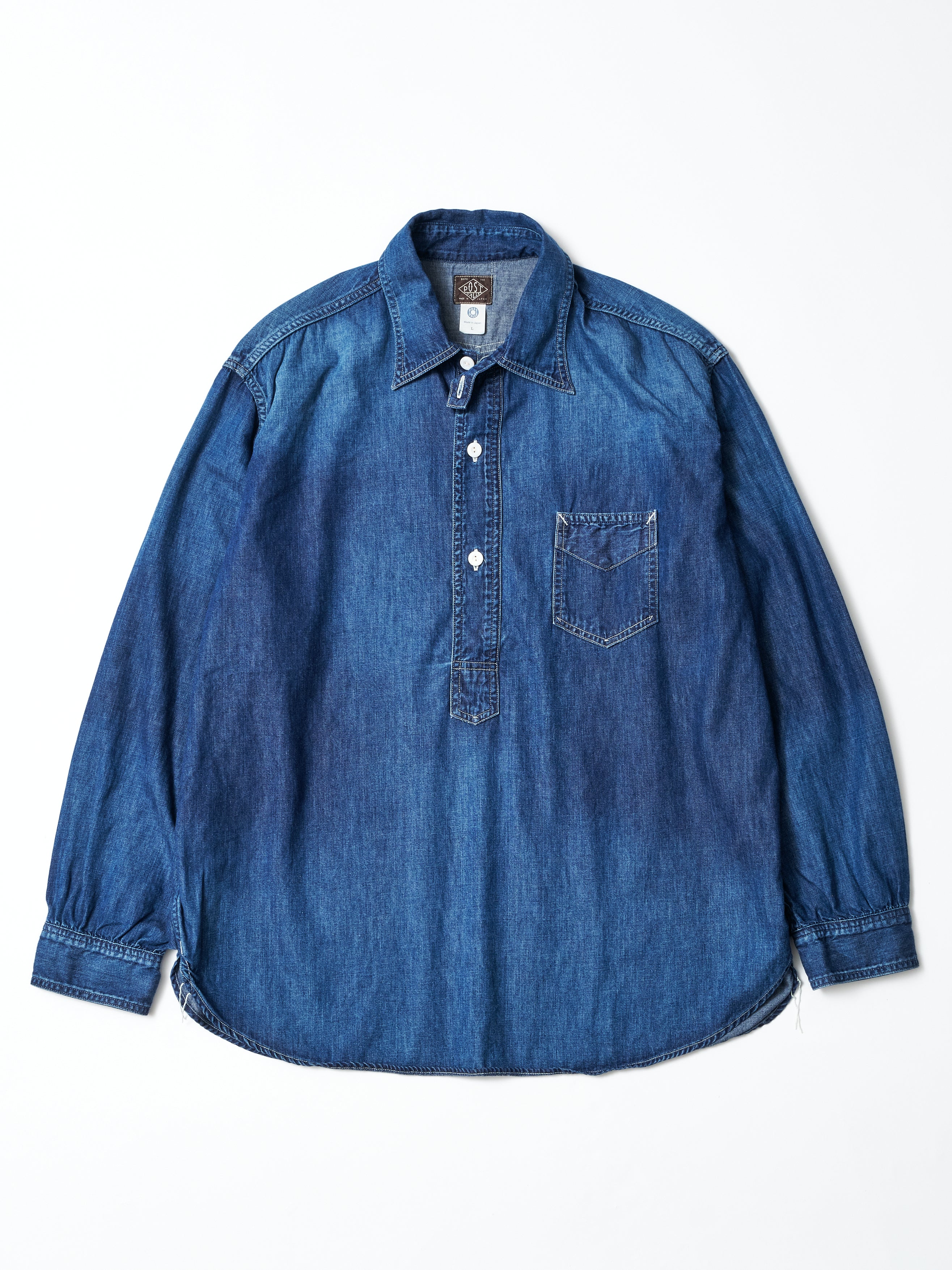 #3235-LDW Frontier : light denim indigo worn wash_1