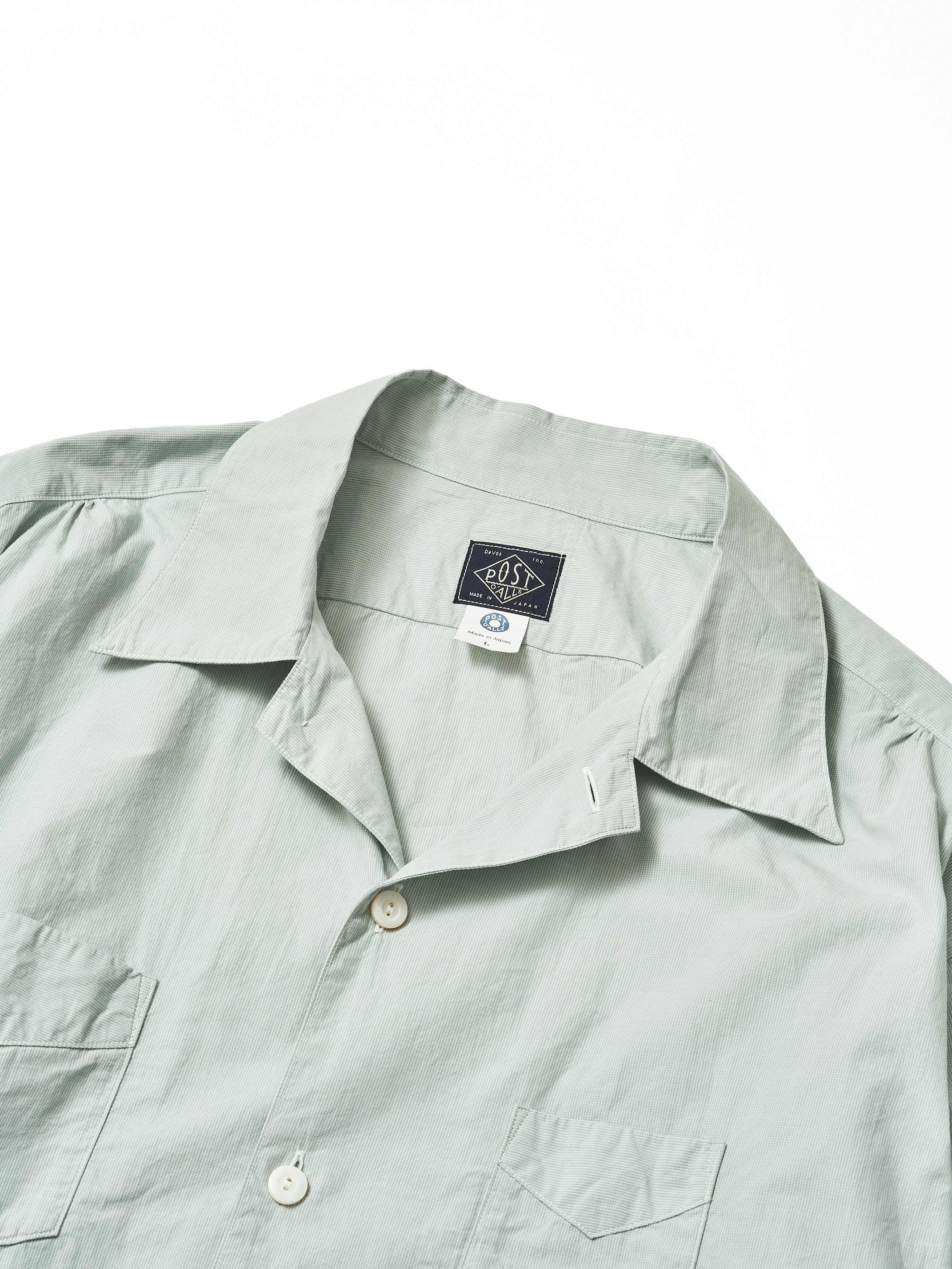 #3233-CBG E-Z POST Universal : checker broadcloth pale green_2
