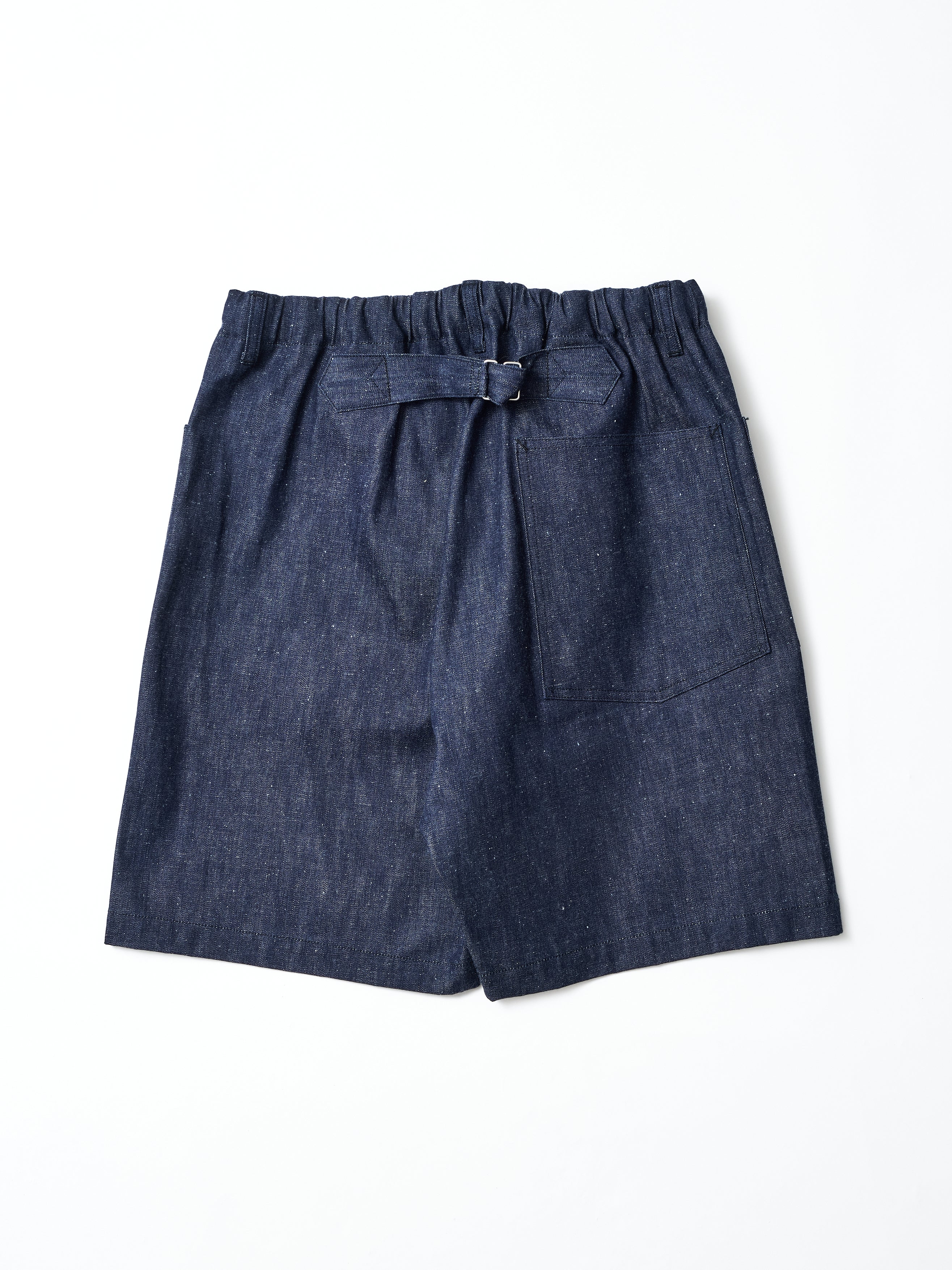 #3313S-02 E-Z ARMY-NAVY Shorts 2 : 11.5oz. Denim rigid indigo_5