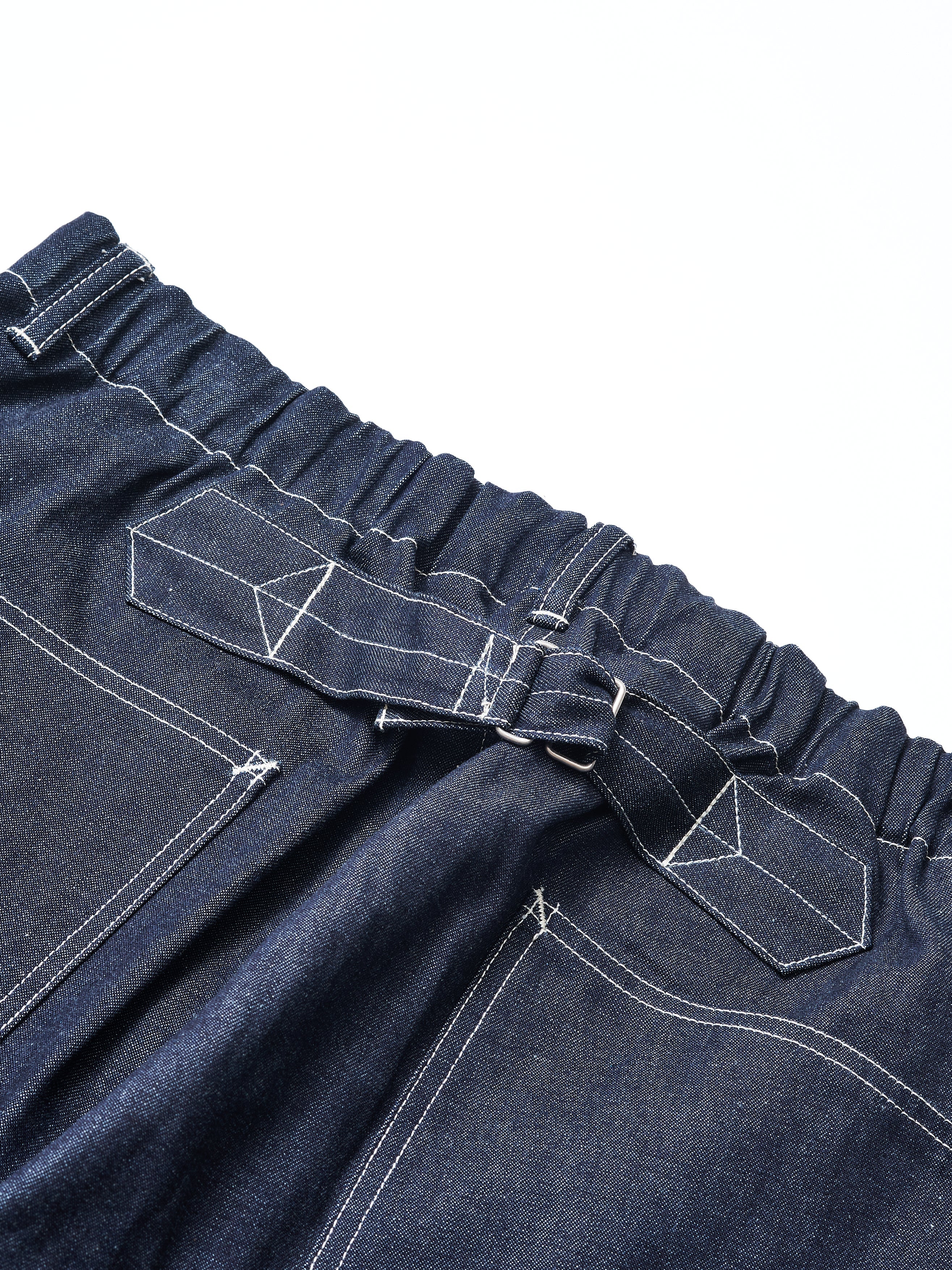 #3312S-01 E-Z DND Shorts : 10oz. Denim rigid indigo_6