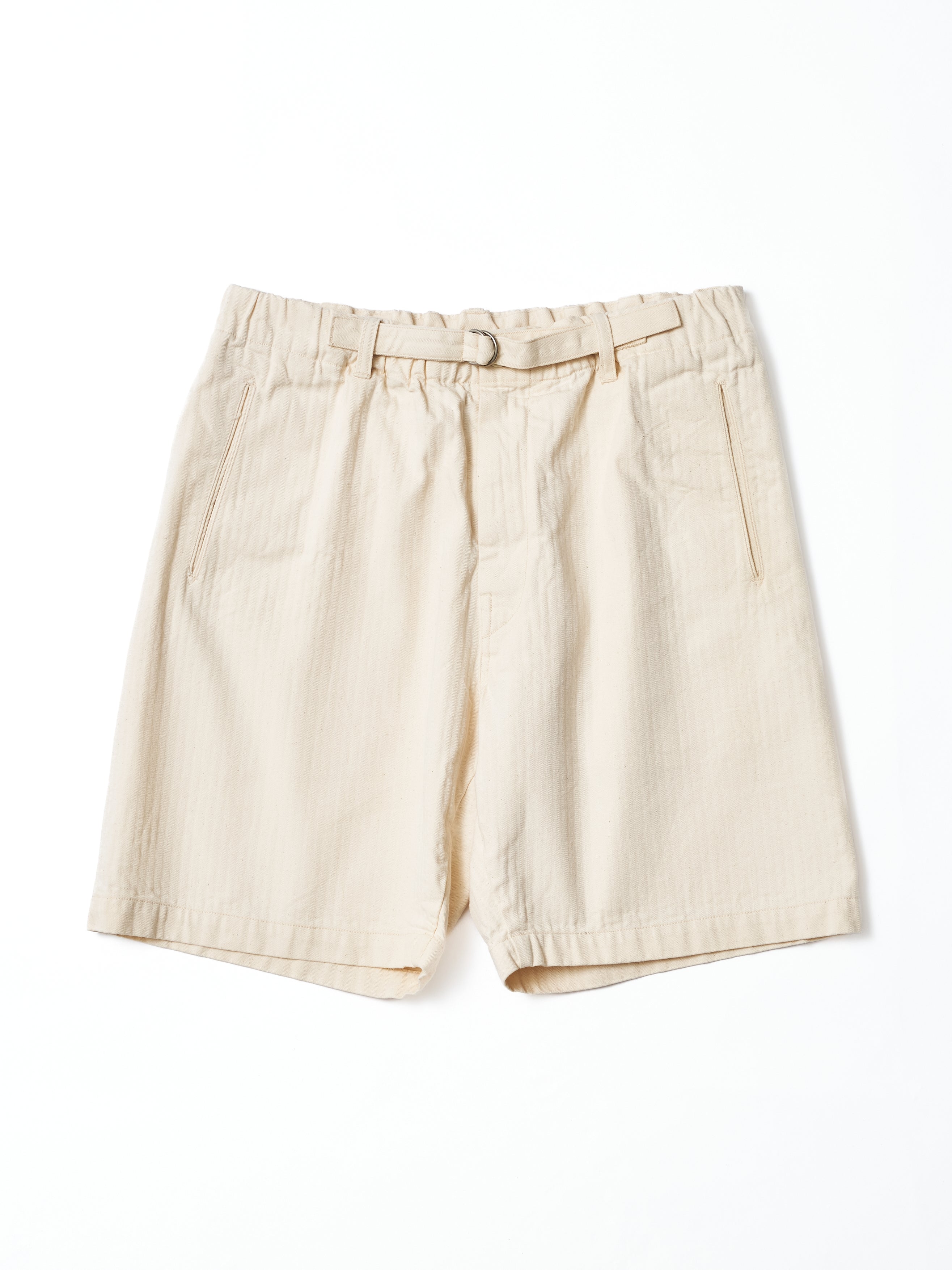 #3307CPS-HN POST Coach Shorts : cotton HBT natural_1