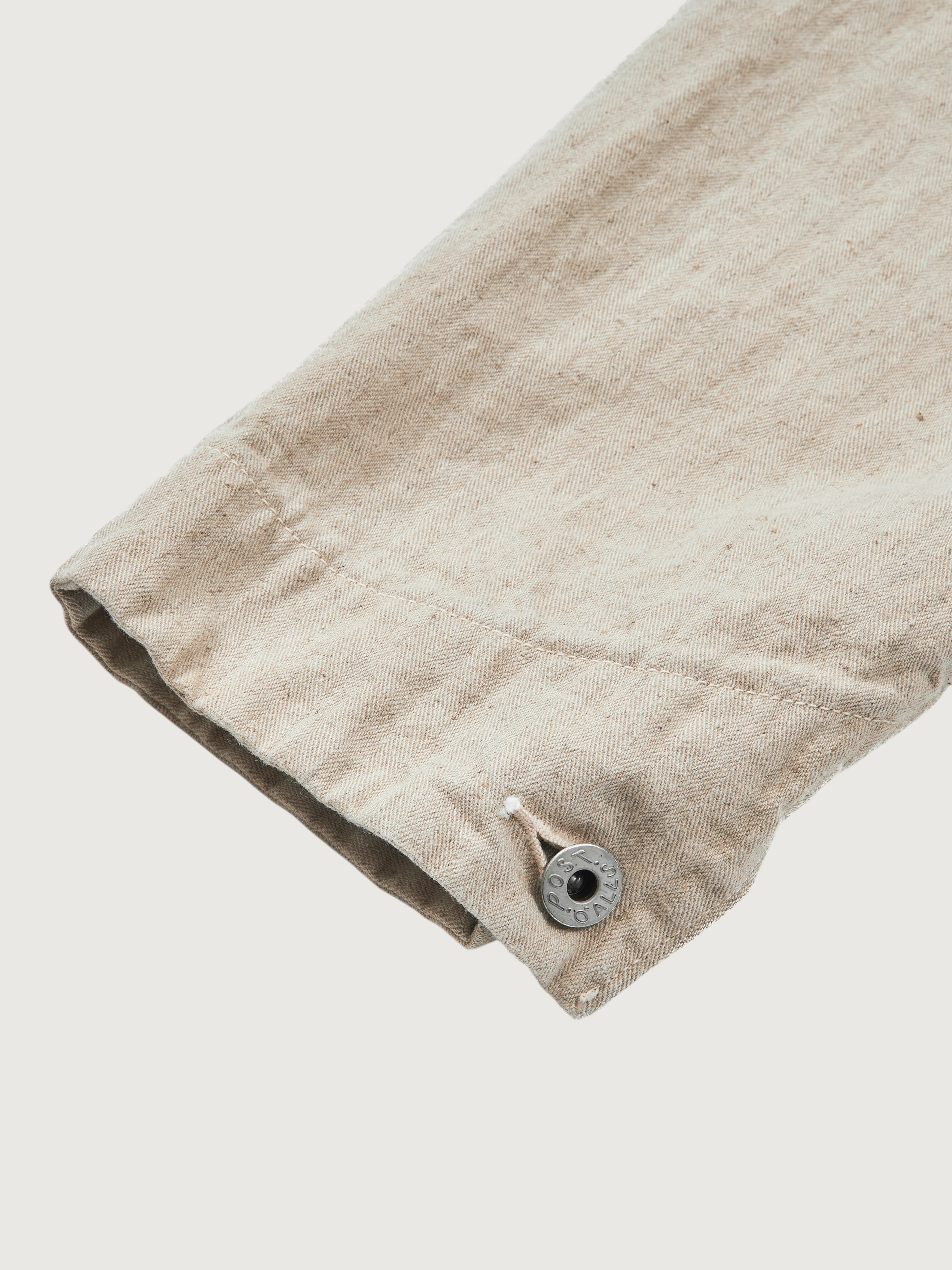 #3135-LHN POST Chinois Travail 2 : linen/cotton HBT natural