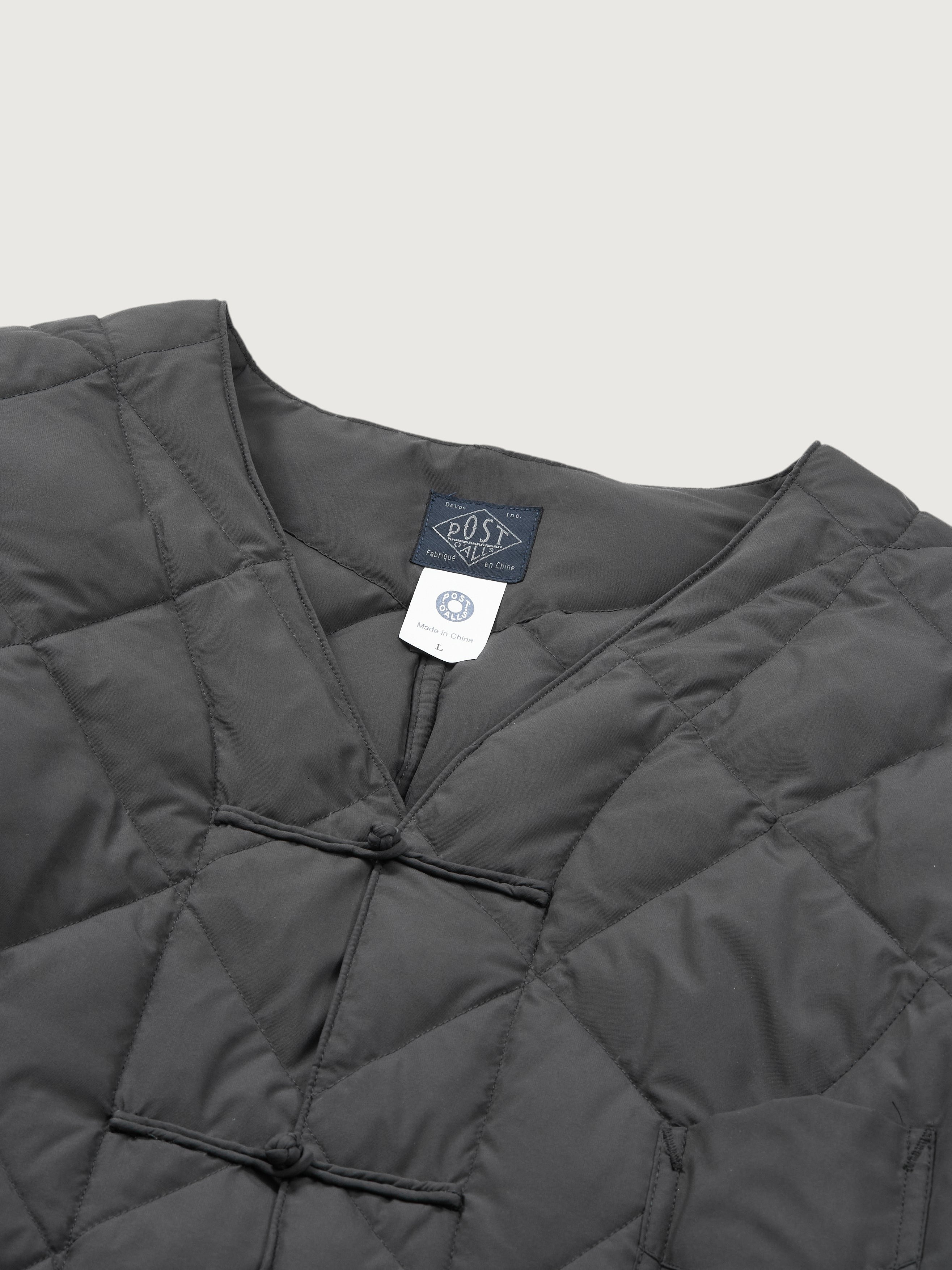 #3109BL-PG POST Chinois DV : polyester poplin grey