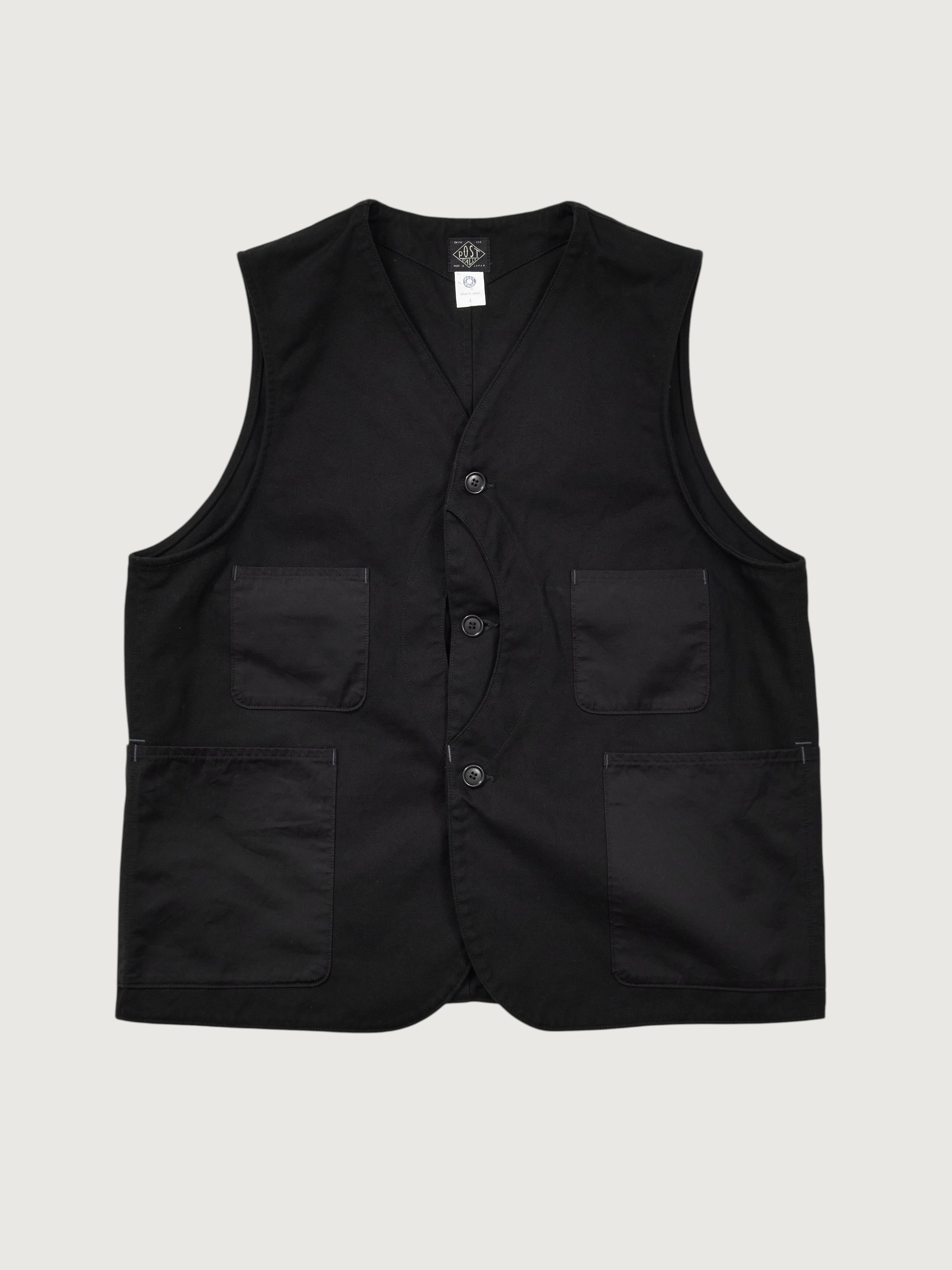 #3504-CSB Royal Moody : cotton serge combo black