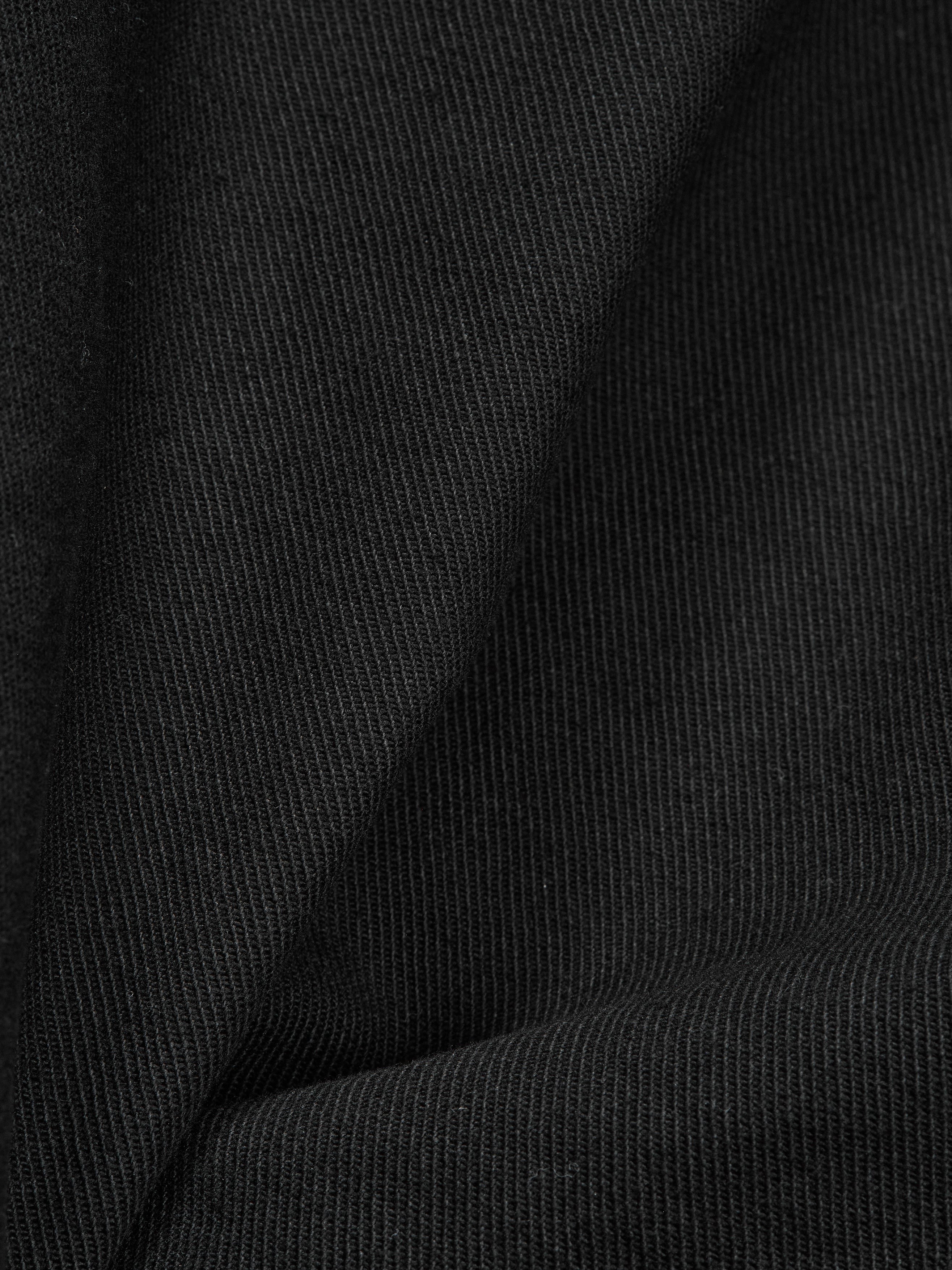 #1204-CSB ARMY Shirt : cotton serge black