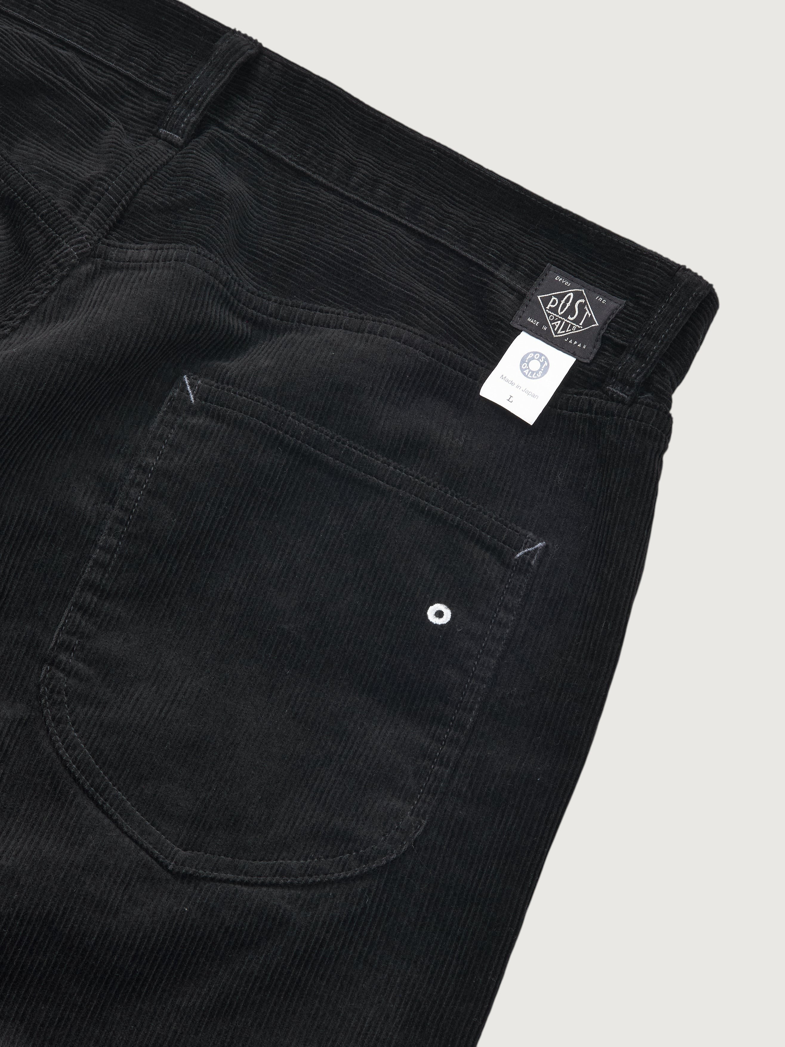 #1397-CB No.2 Fiver Pocket : midwale cords black