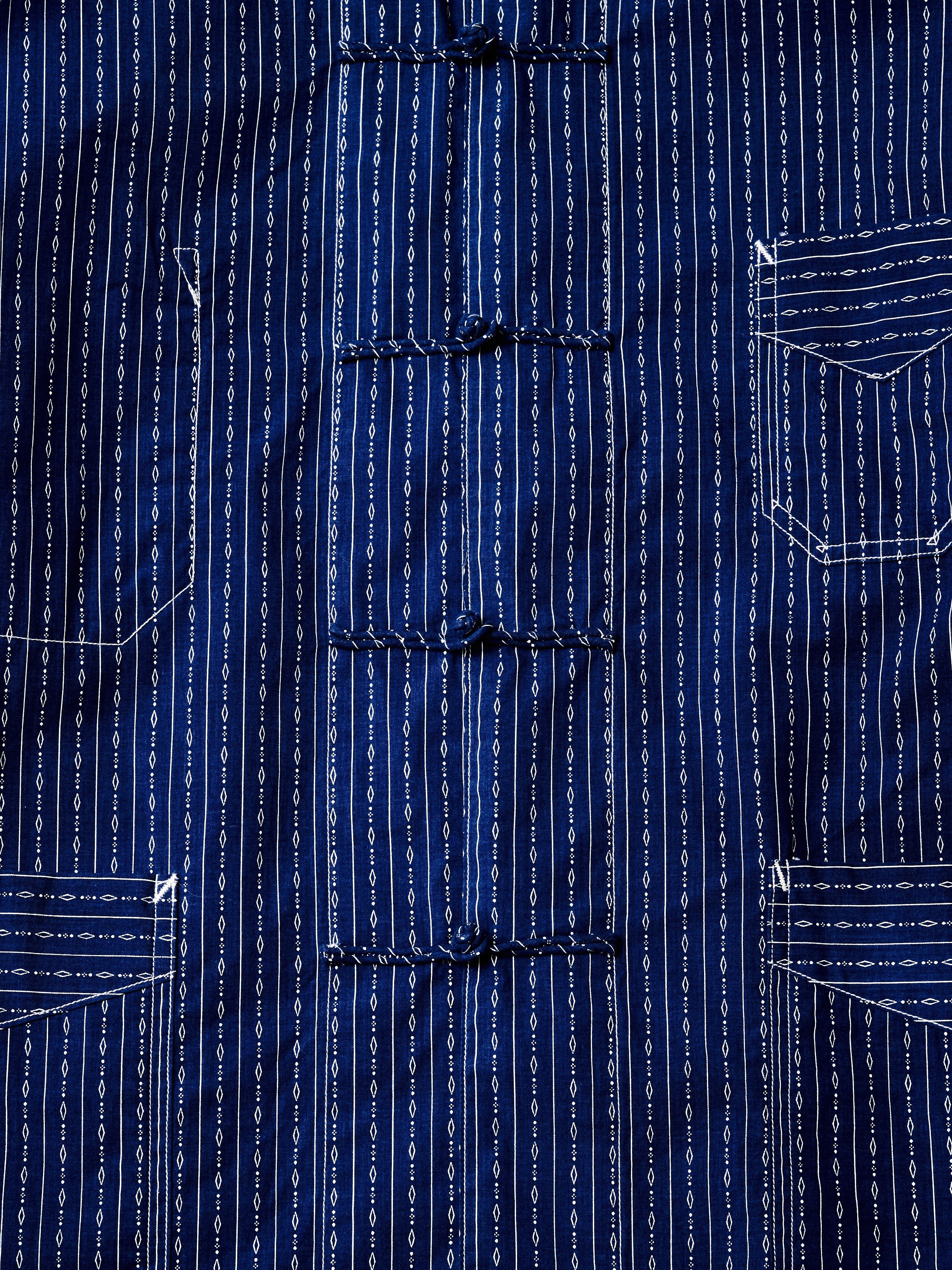 #3107B-2 POST chinois : vintage calico navy