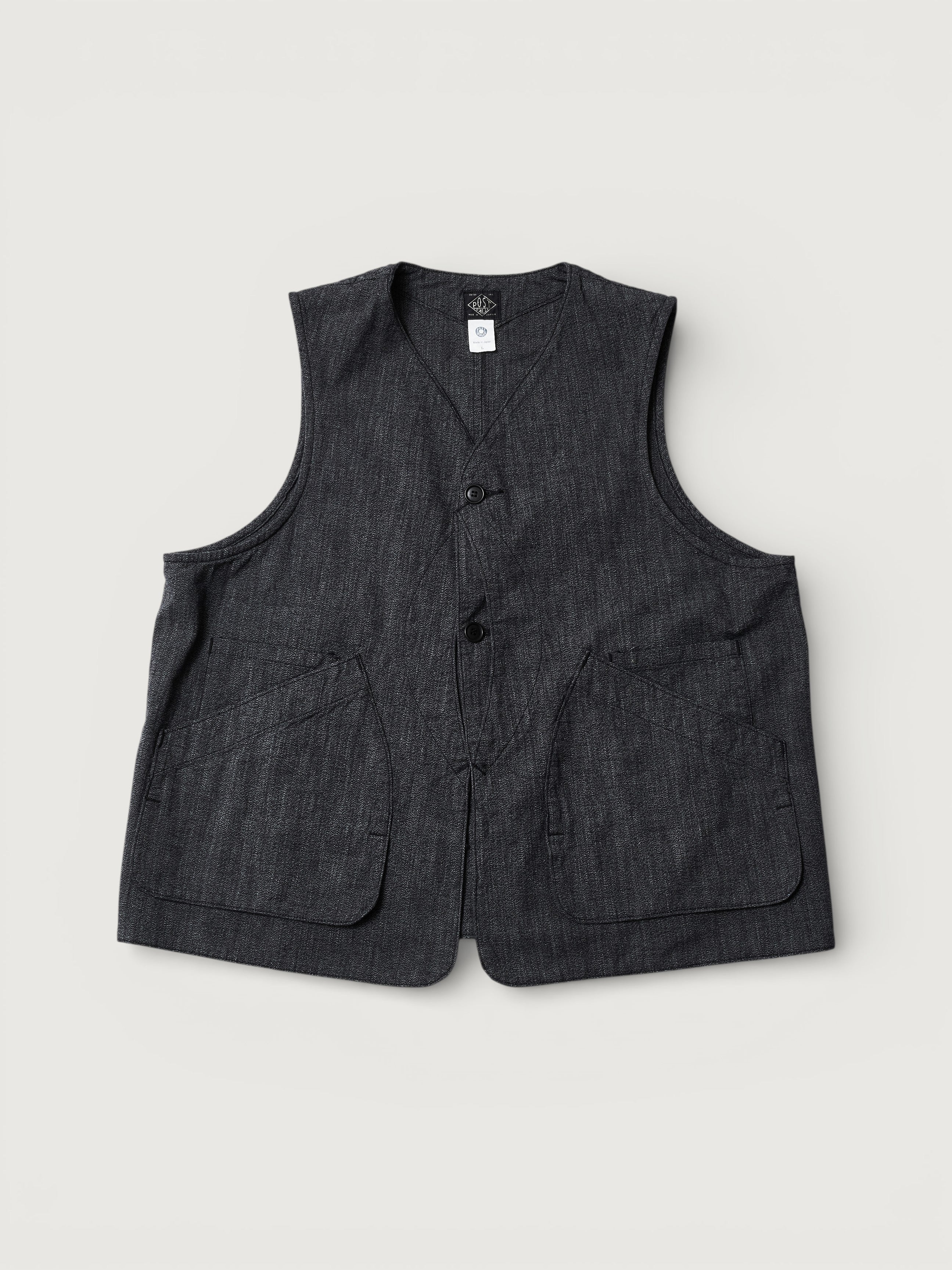 POST OʼALLS／DEE Vest（24SS） 3503-CCG DEE Vest 2 : cotton covert grey